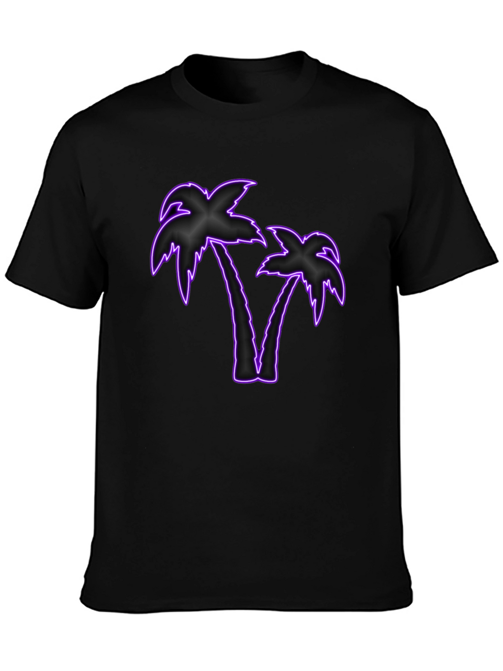 Neon Palm Tree Graphic T-Shirt