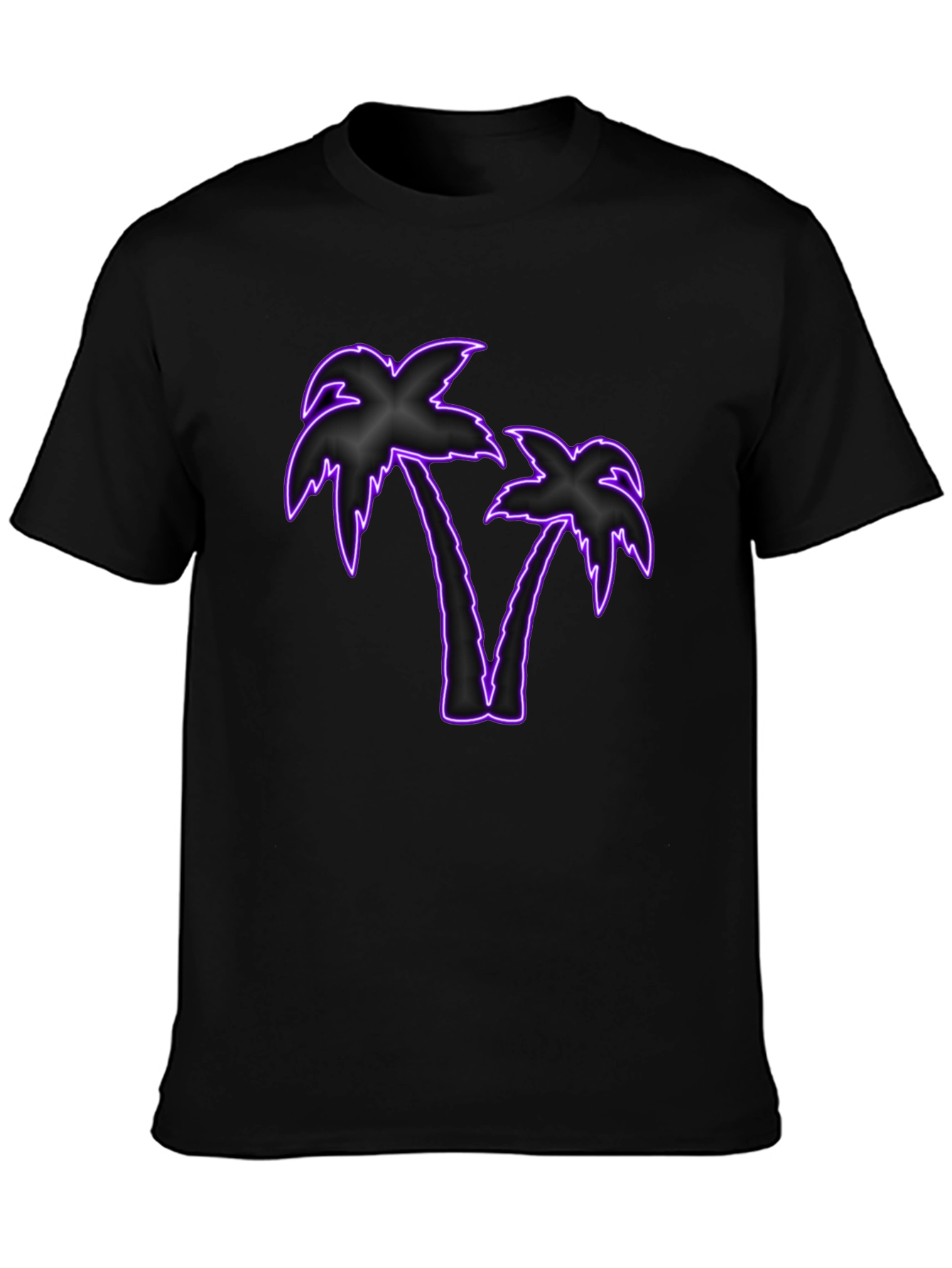 Neon Palm Tree Graphic T-Shirt