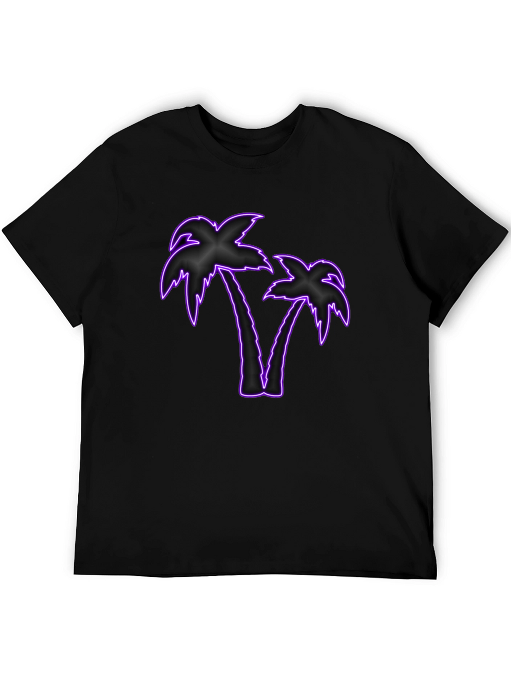 Neon Palm Tree Graphic T-Shirt