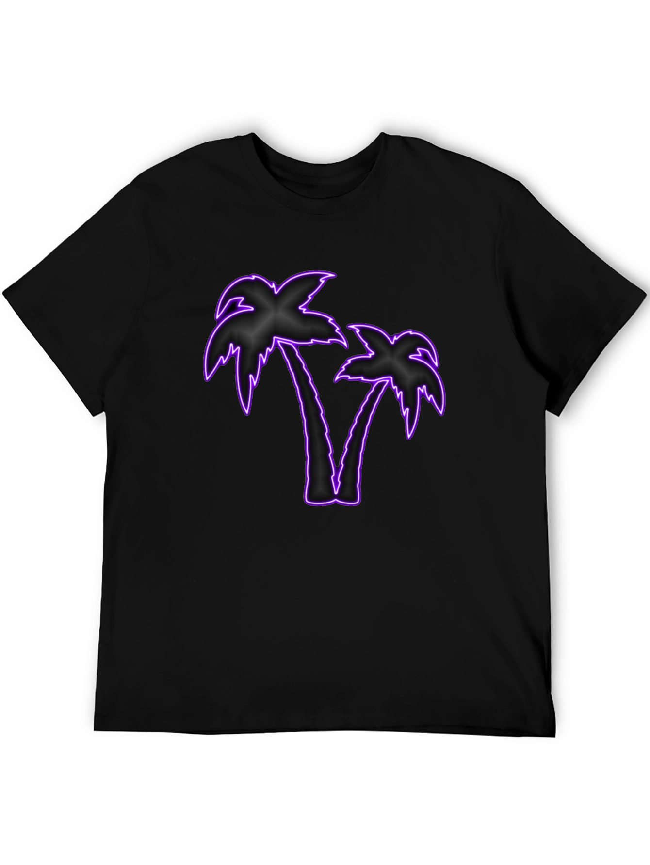 Neon Palm Tree Graphic T-Shirt