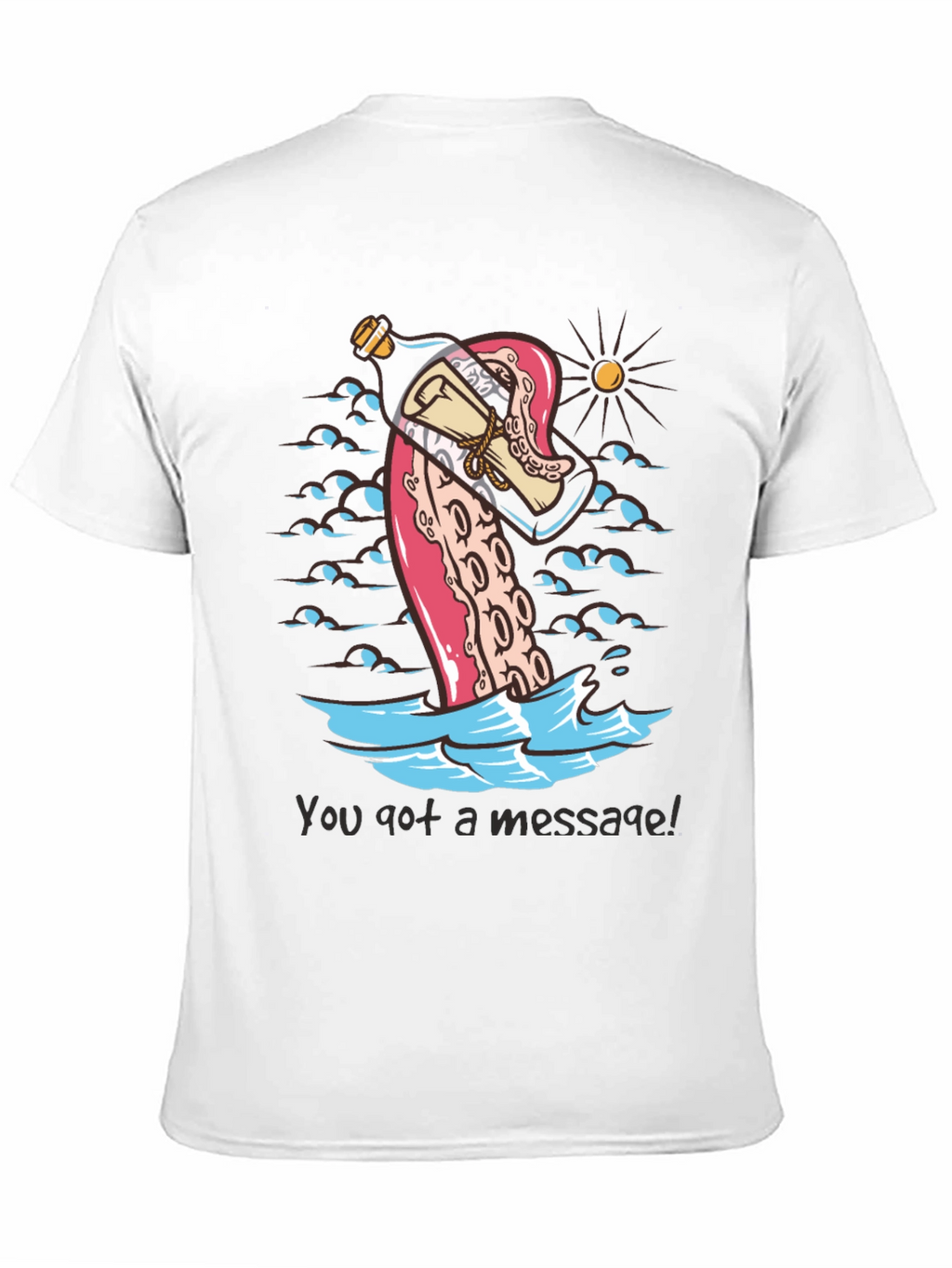 Message in a Bottle Octopus Tee