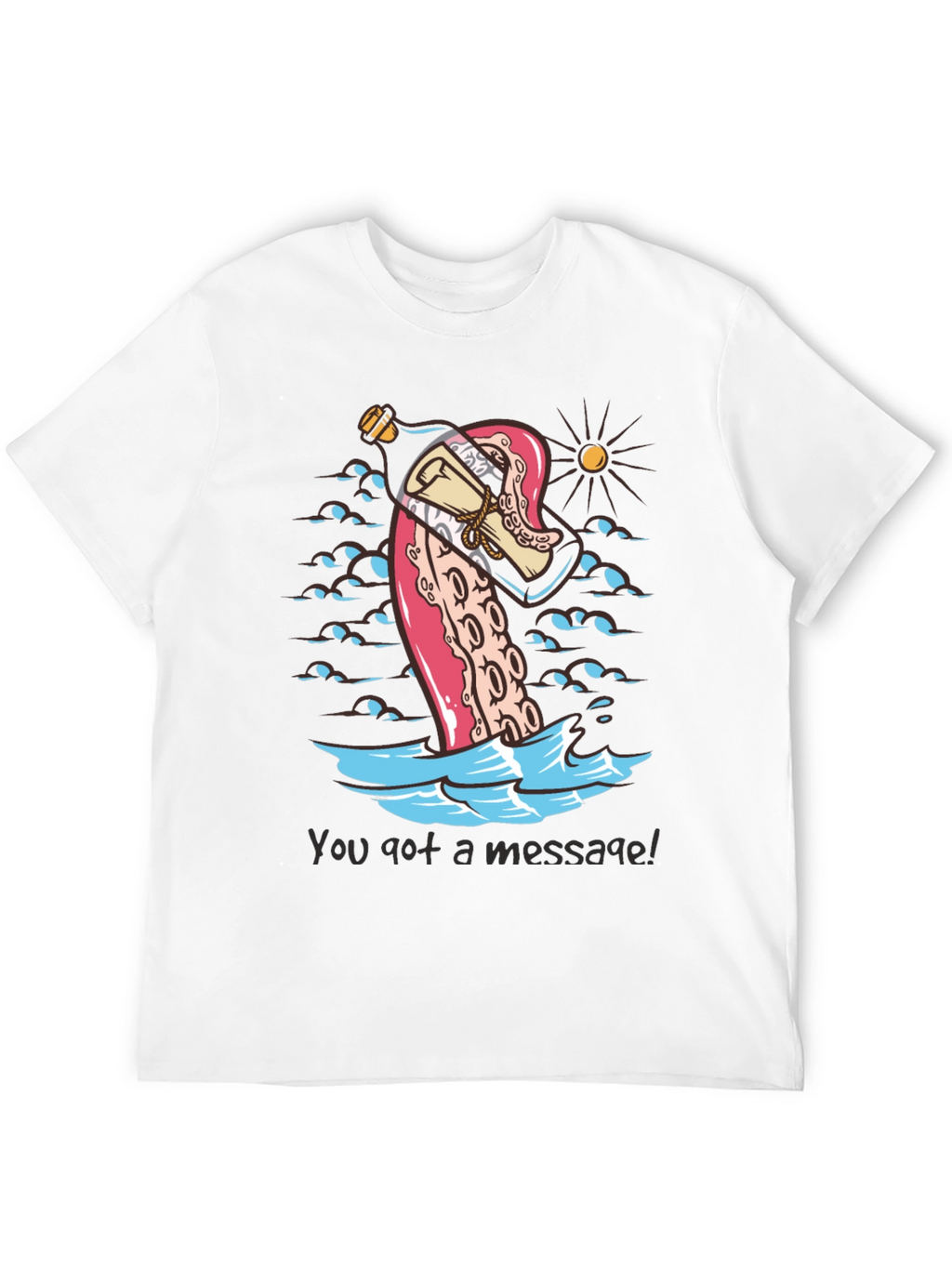 Message in a Bottle Octopus Tee