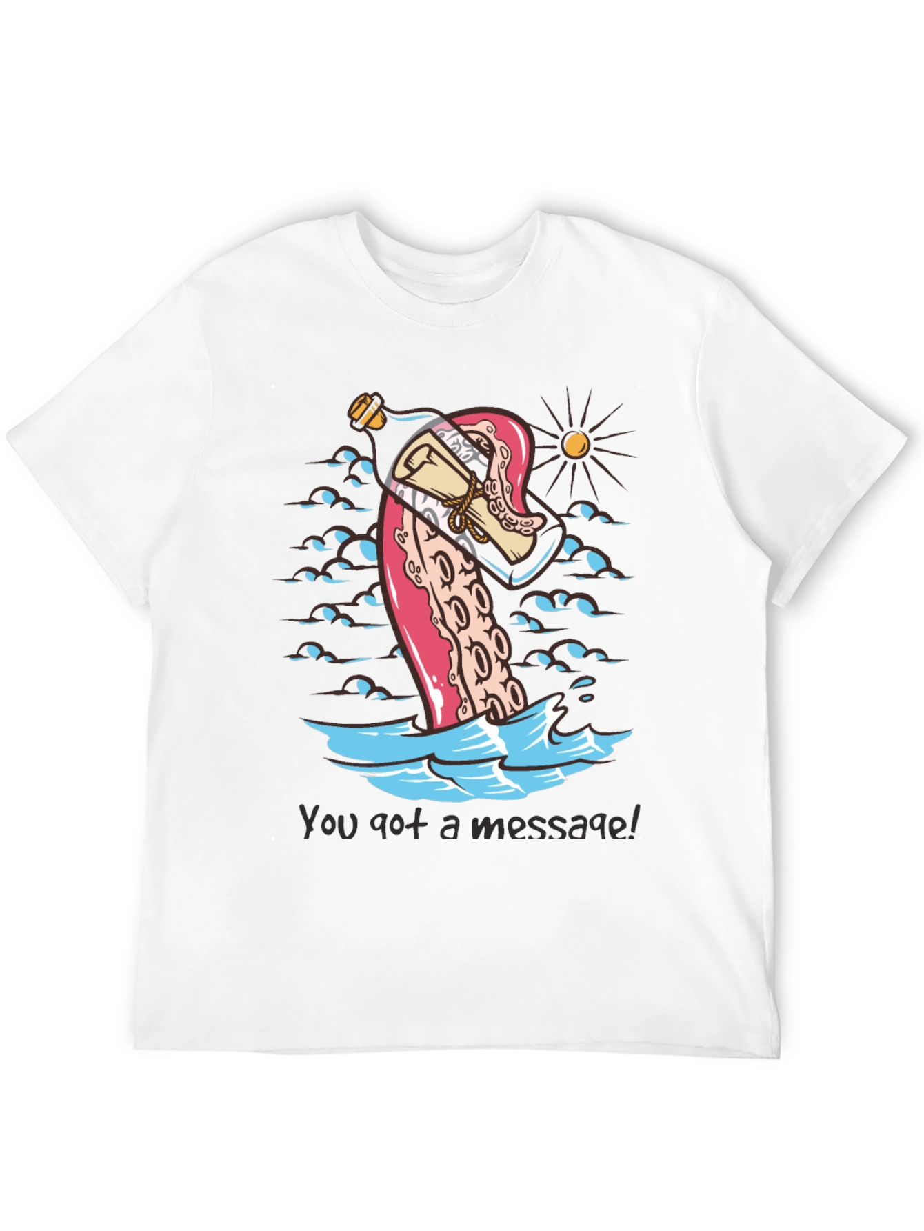 Message in a Bottle Octopus Tee