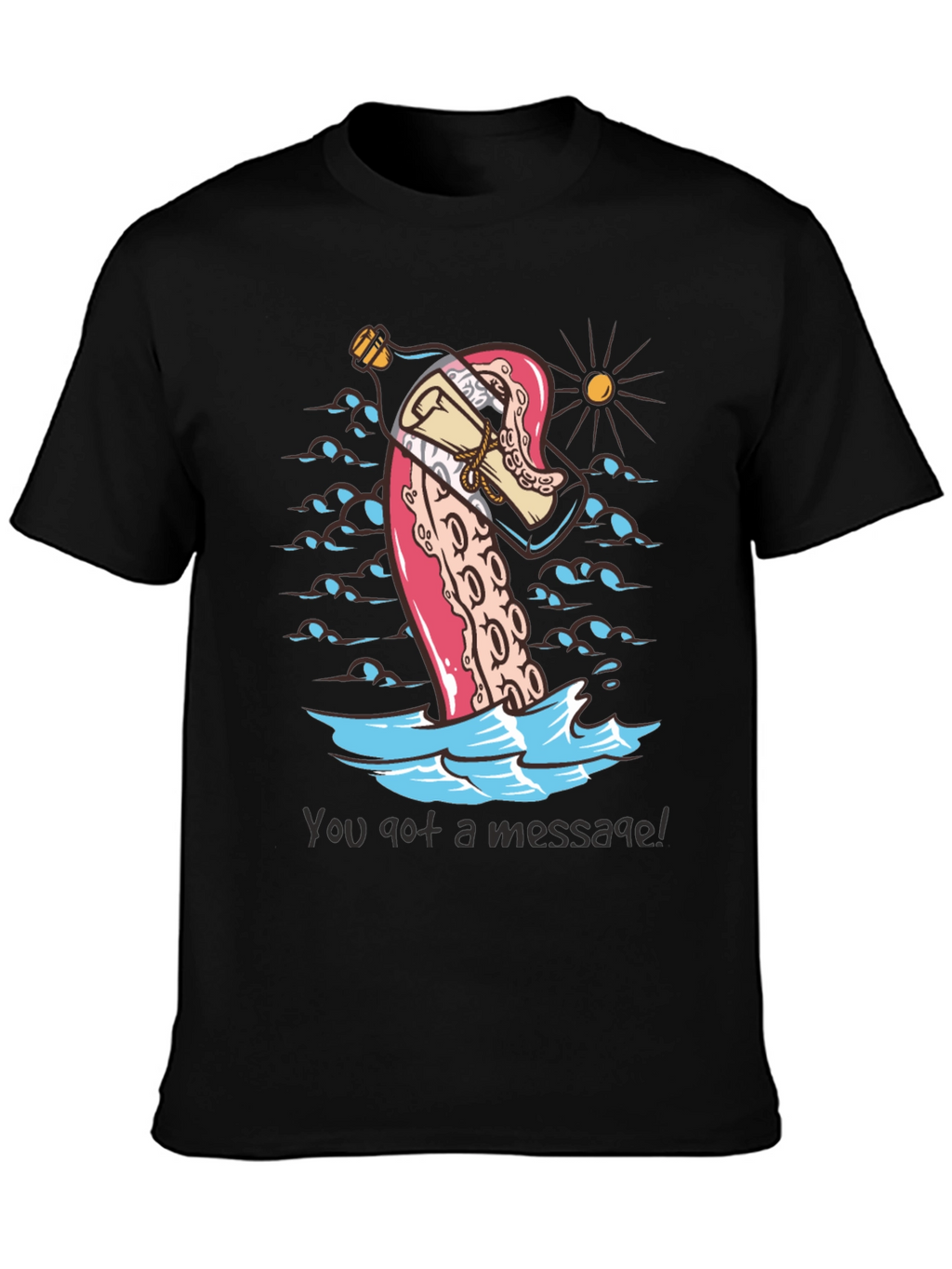 Message in a Bottle Octopus Tee