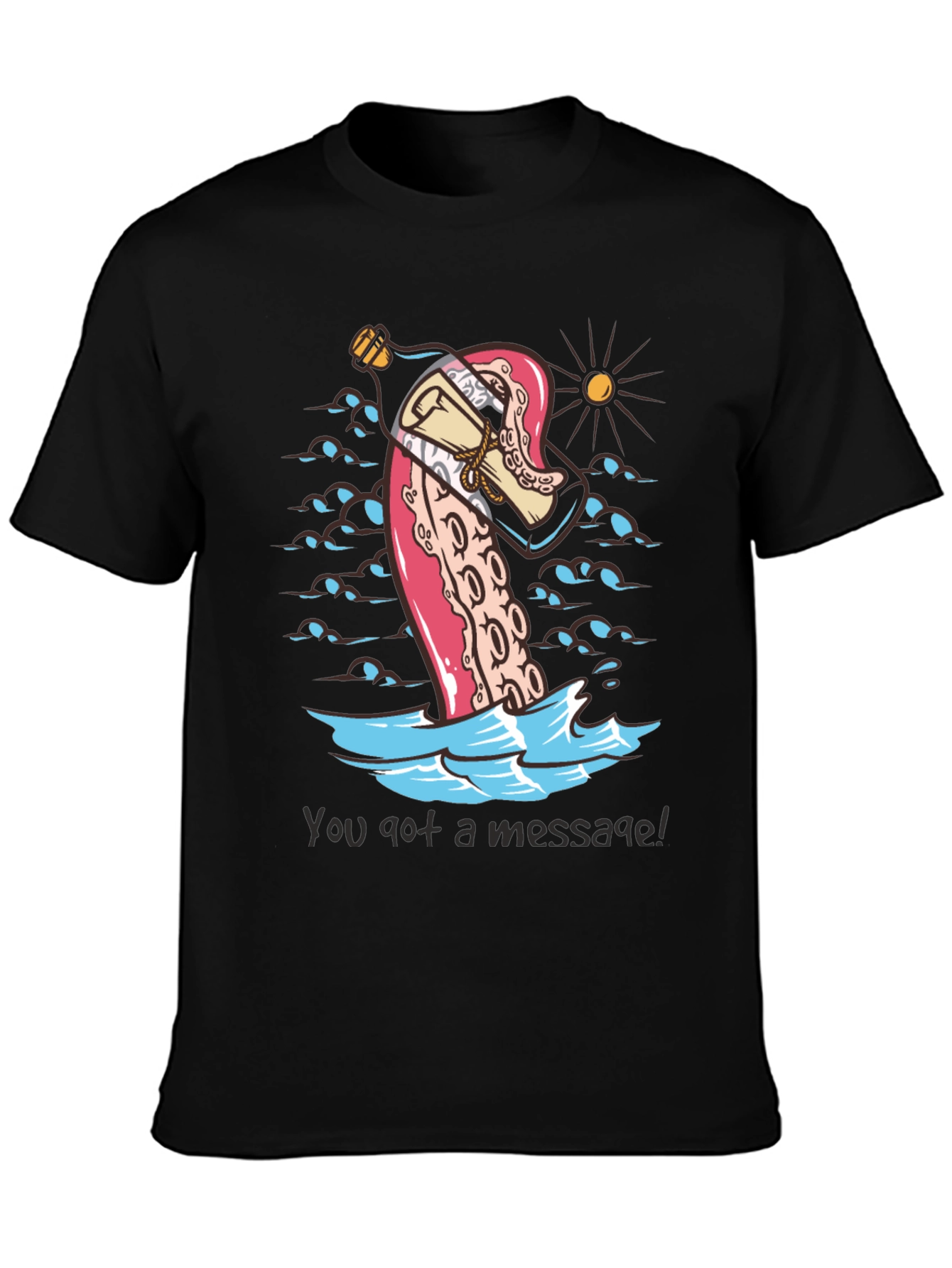Message in a Bottle Octopus Tee