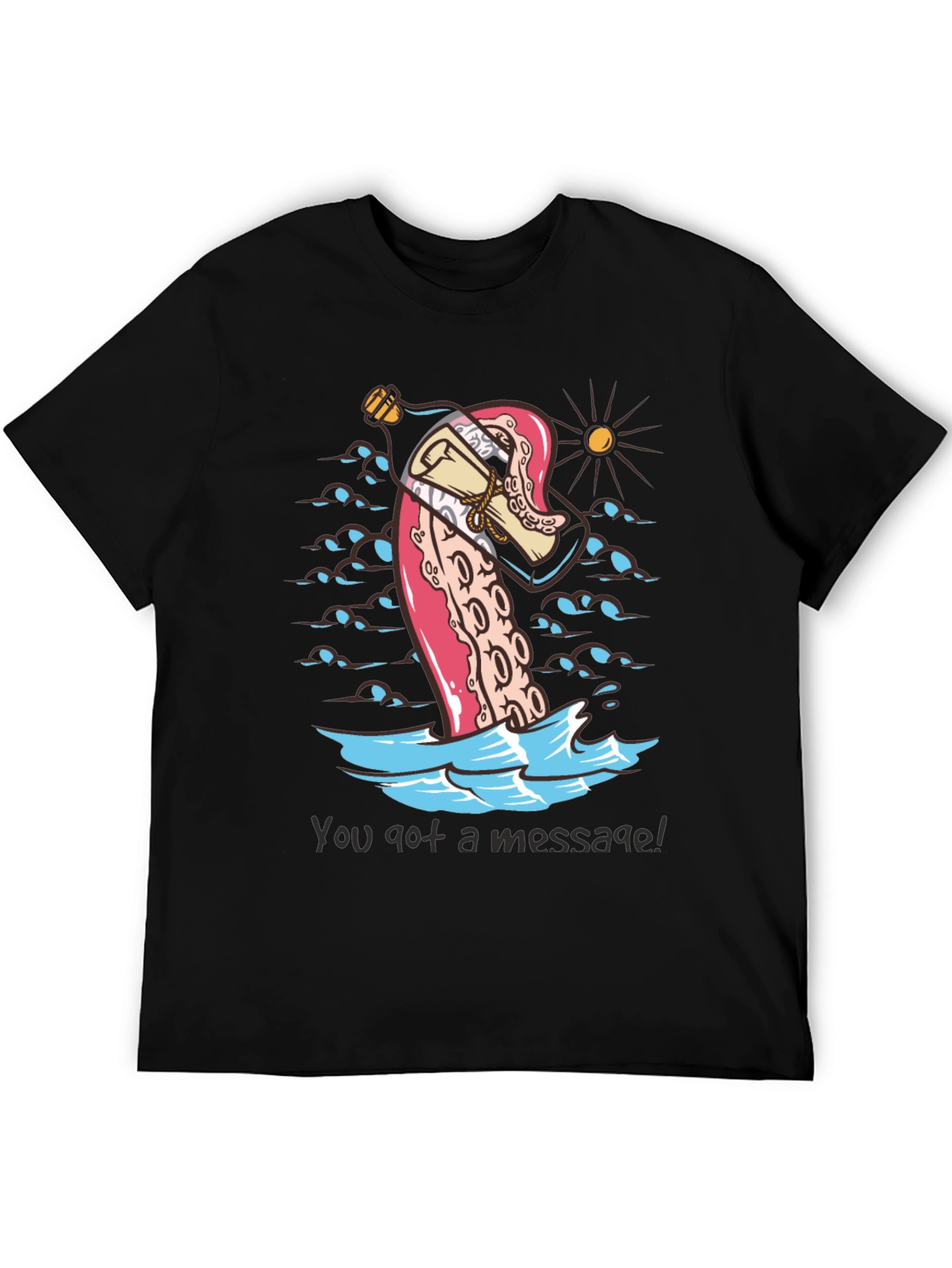 Message in a Bottle Octopus Tee