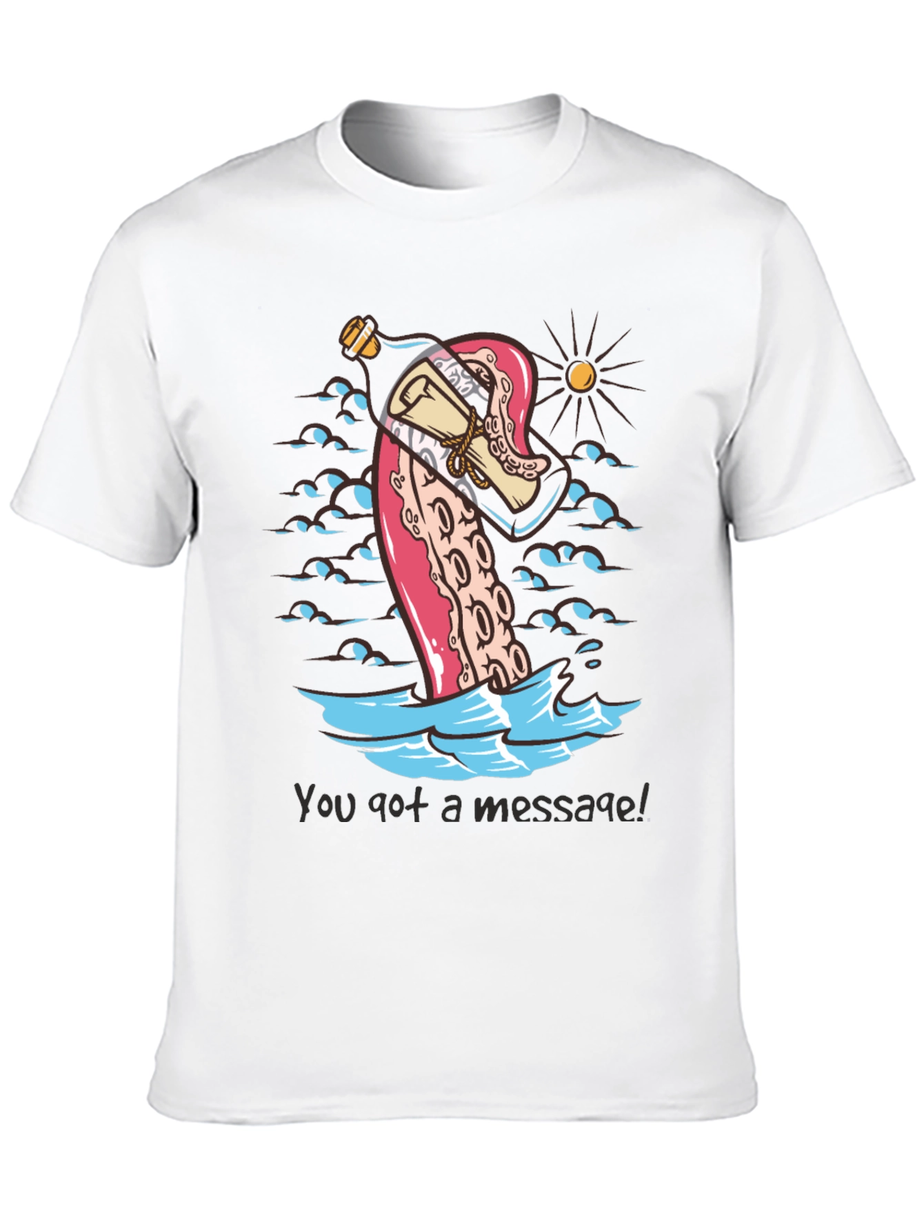 Message in a Bottle Octopus Tee