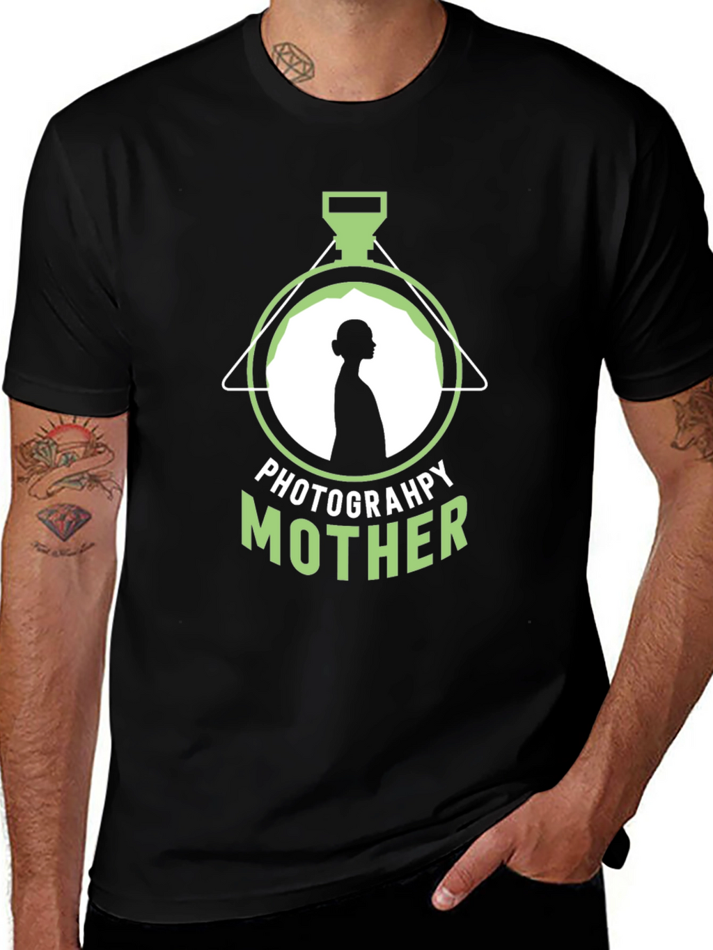 Photography Mother T-Shirt - Black