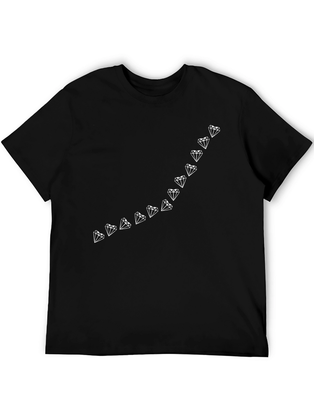 Diamond Line Graphic Tee - Modern Style