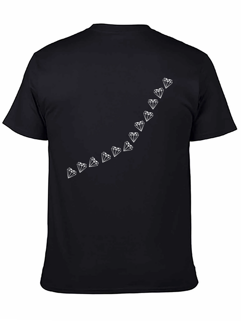 Diamond Line Graphic Tee - Modern Style