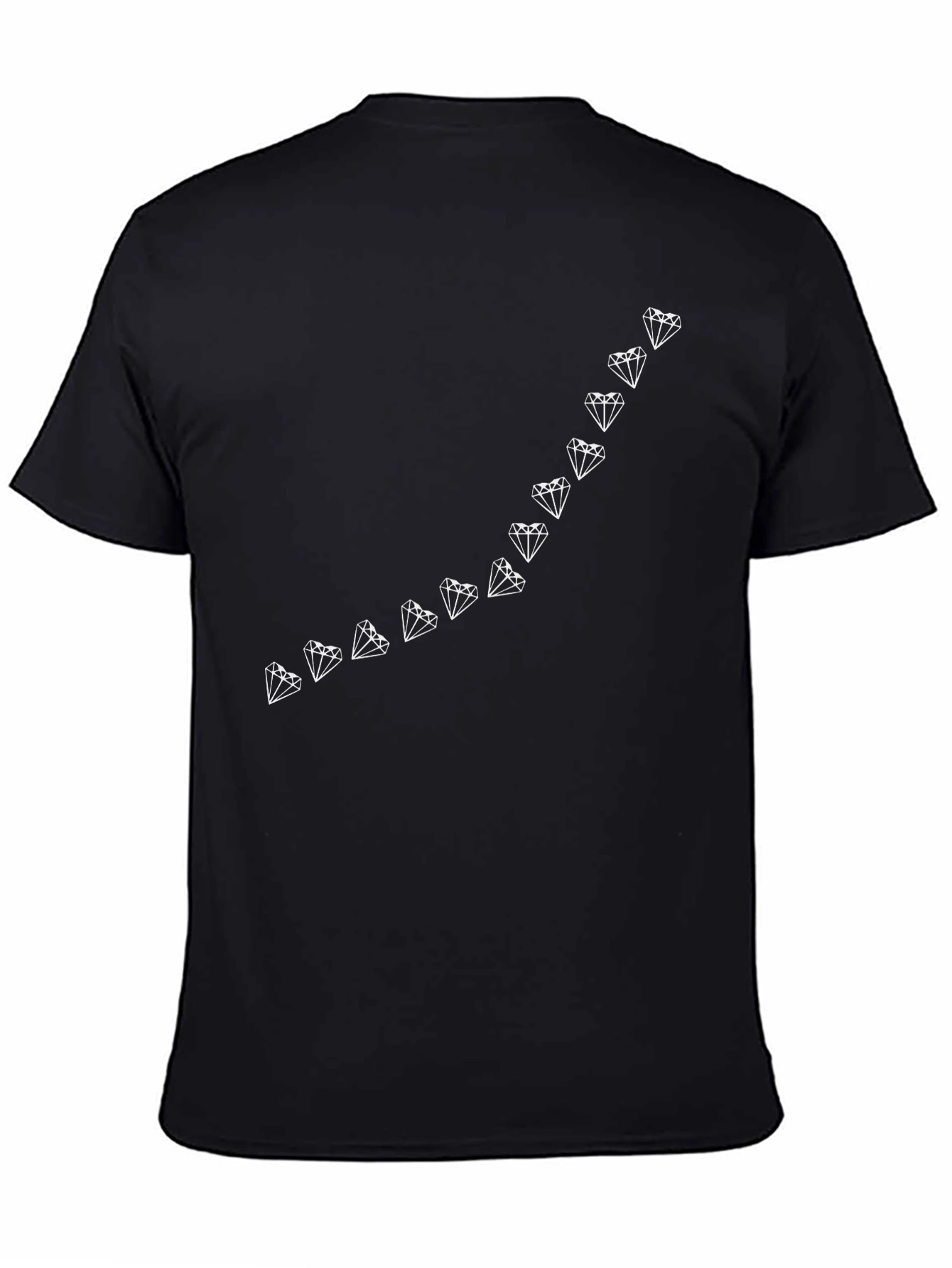 Diamond Line Graphic Tee - Modern Style