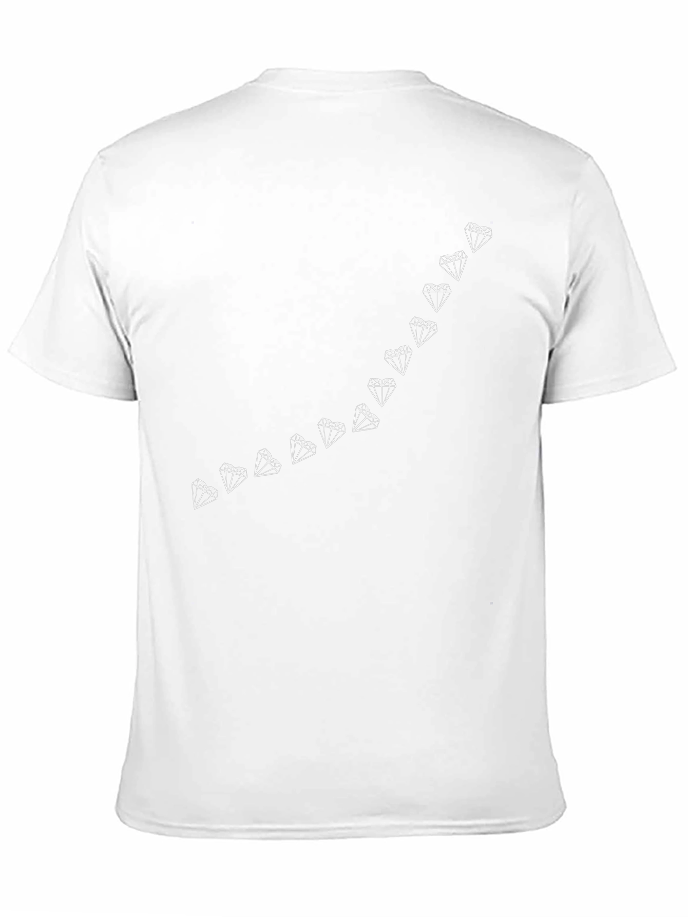 Diamond Line Graphic Tee - Modern Style