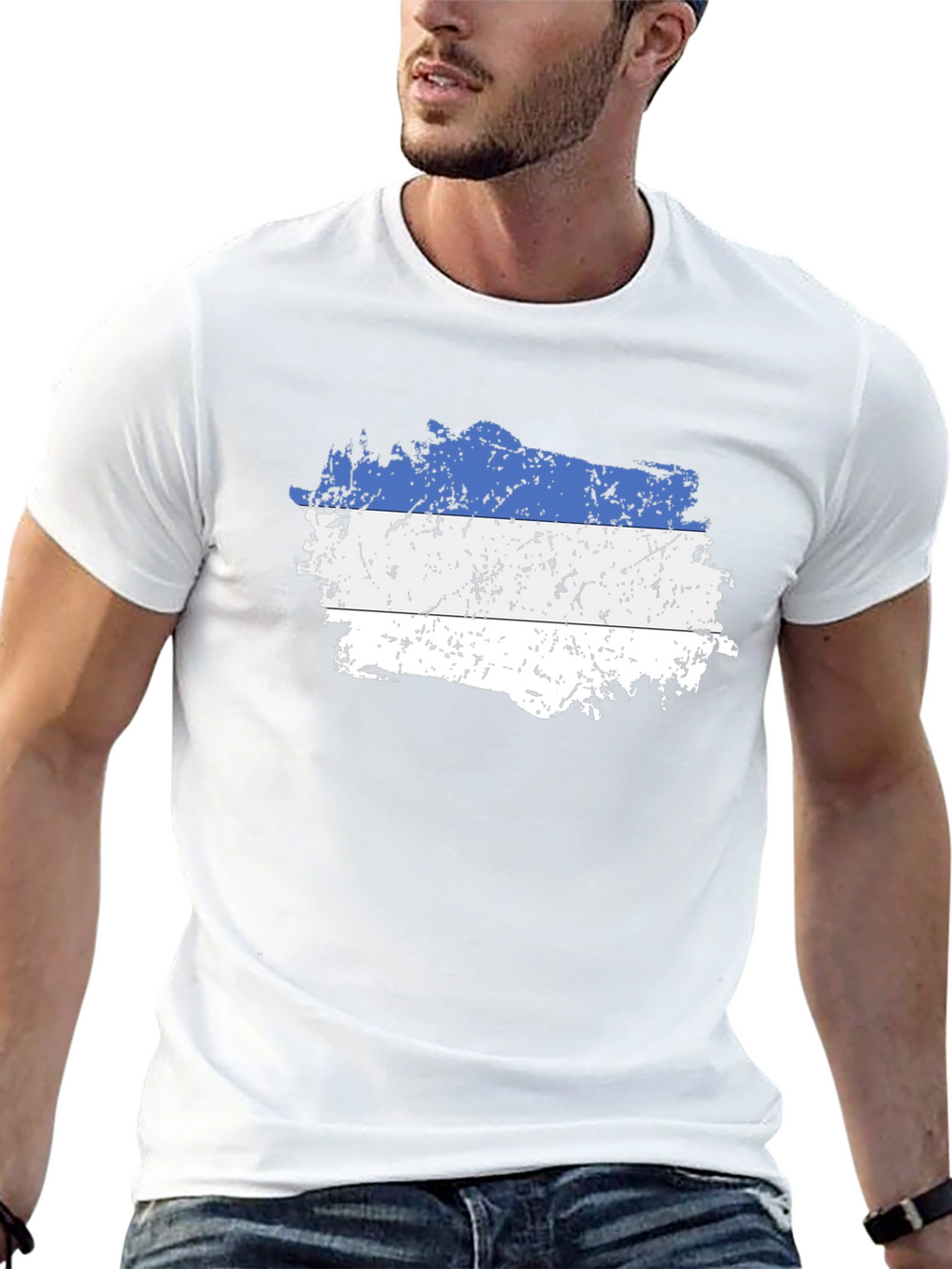 Honduras Flag Distressed T-Shirt