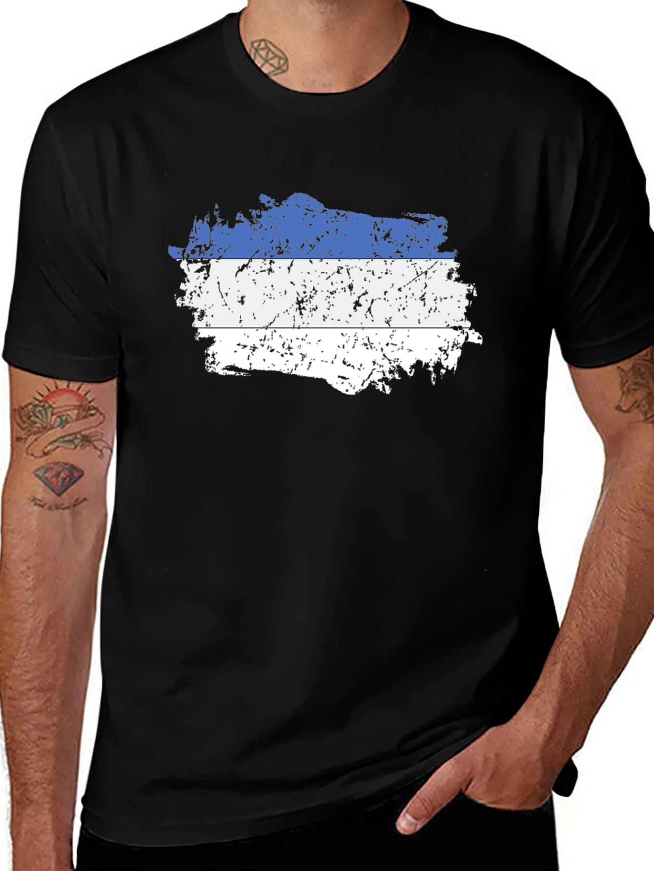 Honduras Flag Distressed T-Shirt