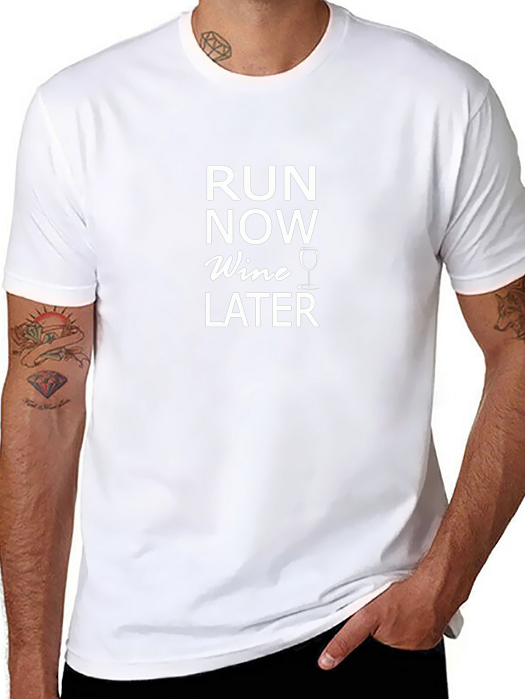 Run Now Wine Later Graphic Tee