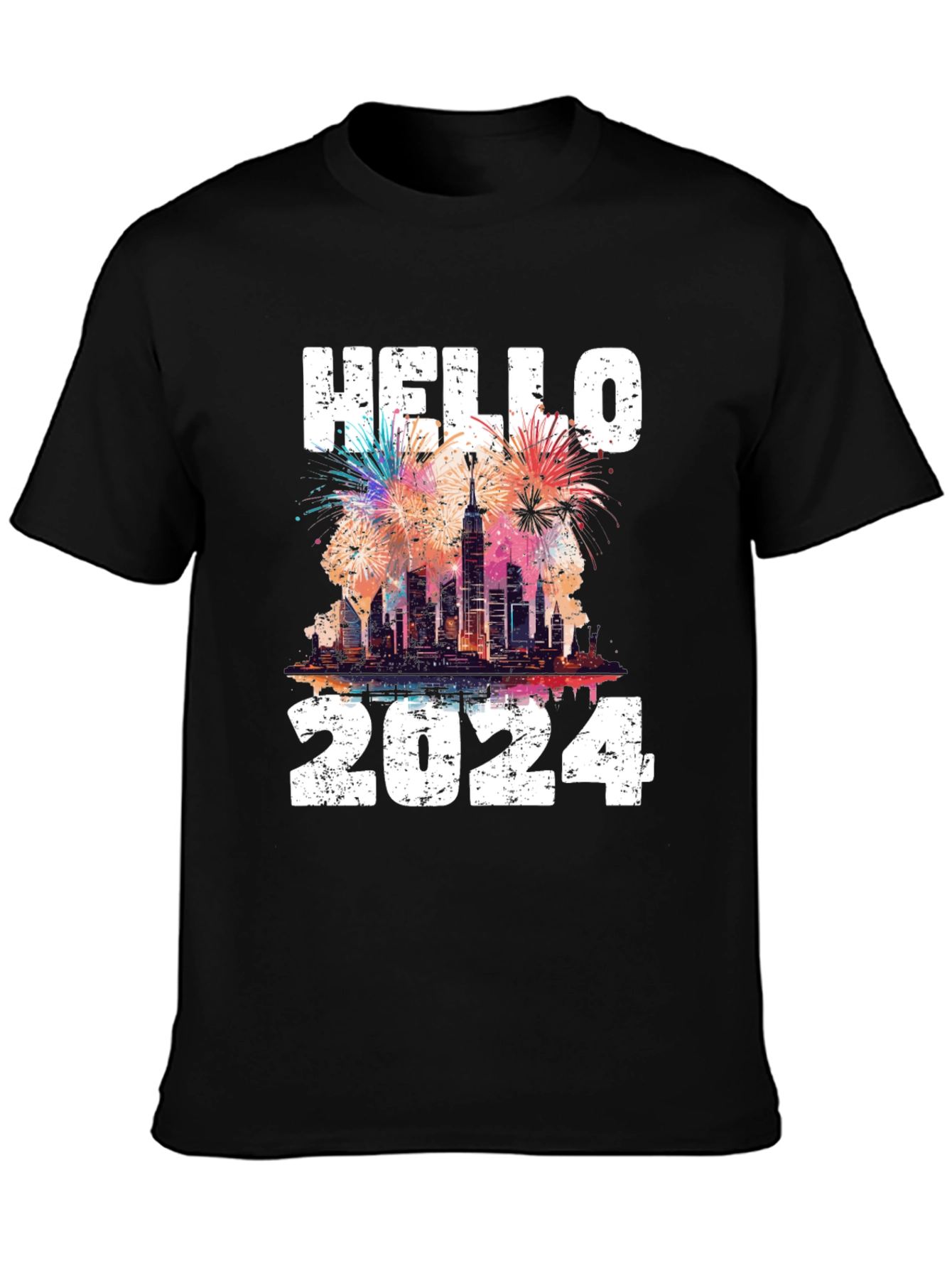 Hello 2024 T-Shirt - New Years Celebration Tee