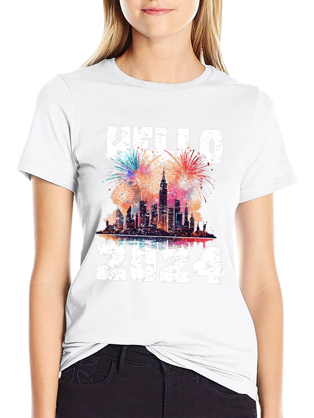 Hello 2024 T-Shirt - New Years Celebration Tee