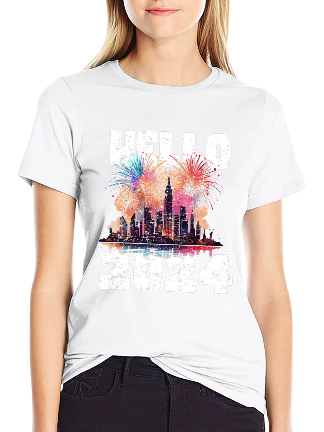 Hello 2024 T-Shirt - New Years Celebration Tee