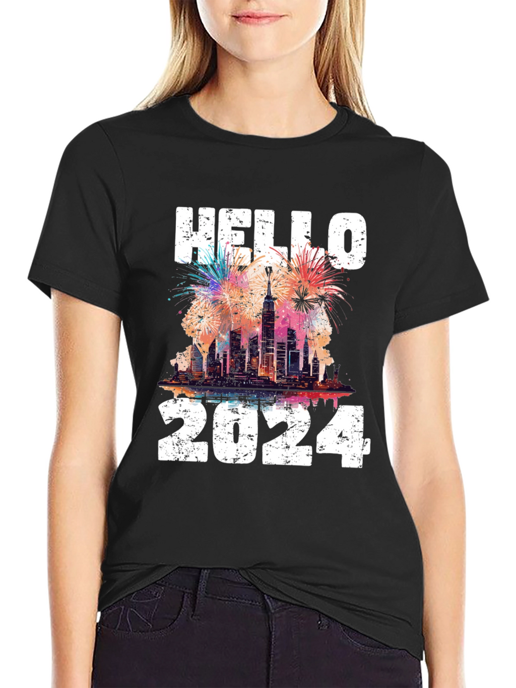 Hello 2024 T-Shirt - New Years Celebration Tee