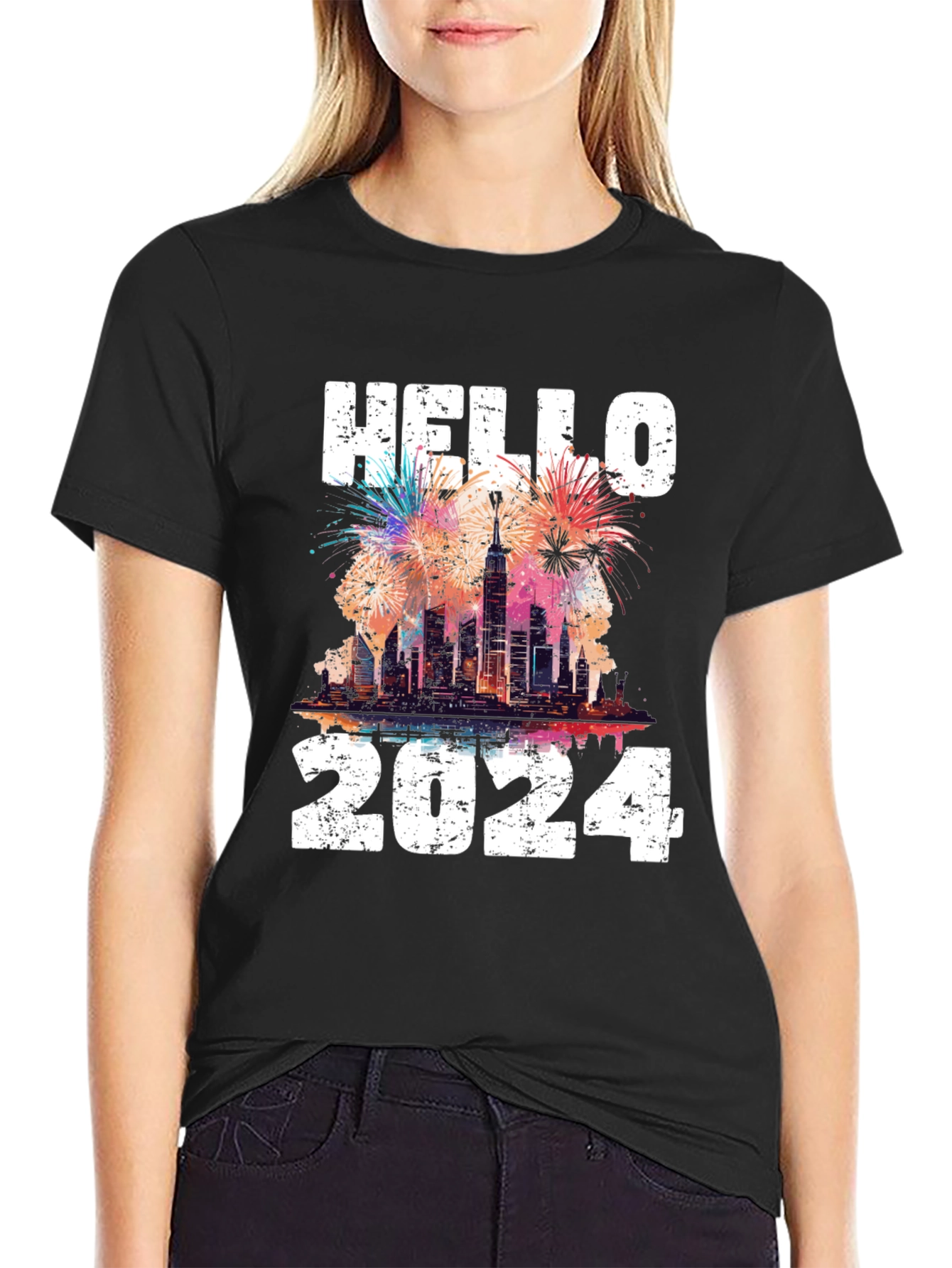 Hello 2024 T-Shirt - New Years Celebration Tee