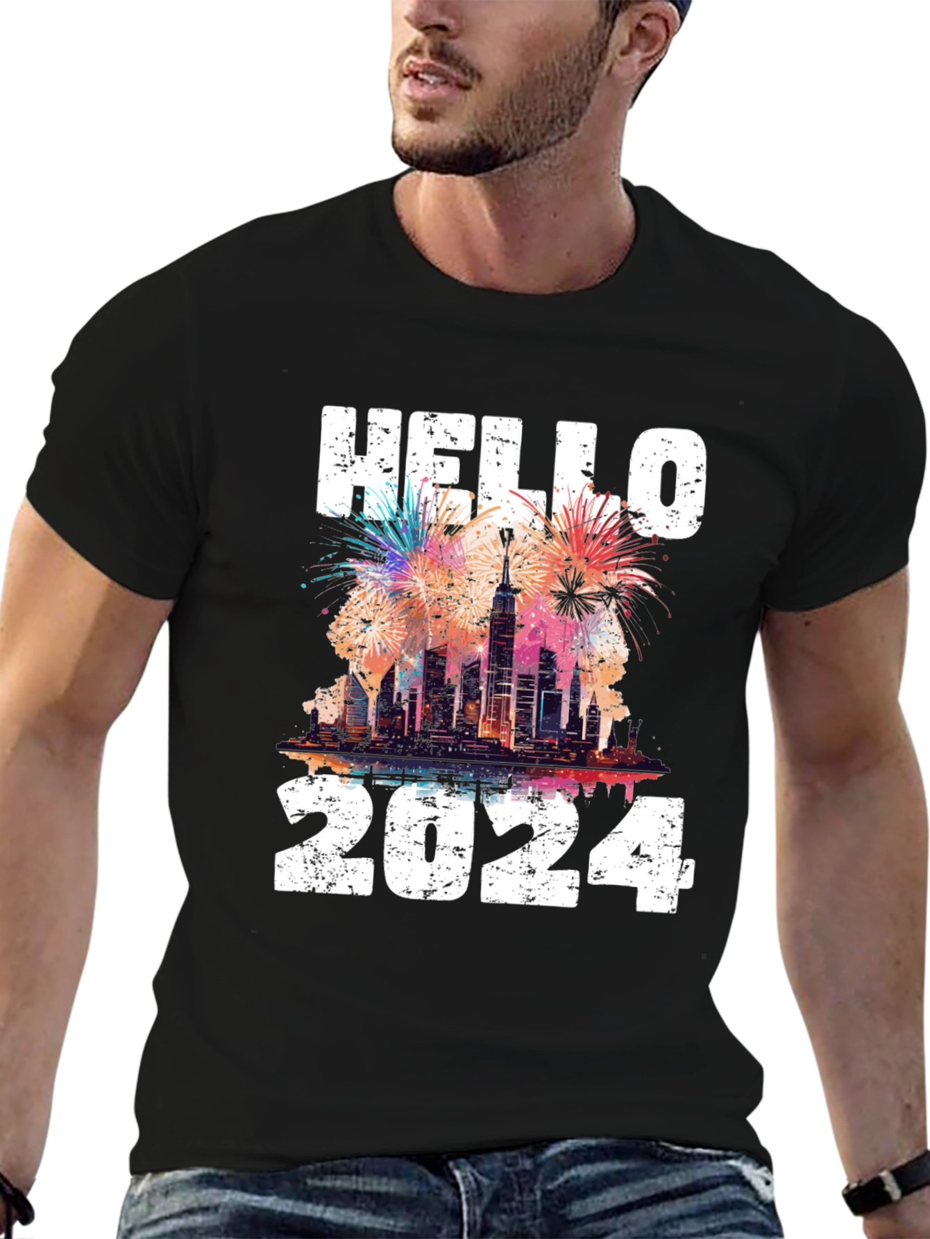 Hello 2024 T-Shirt - New Years Celebration Tee