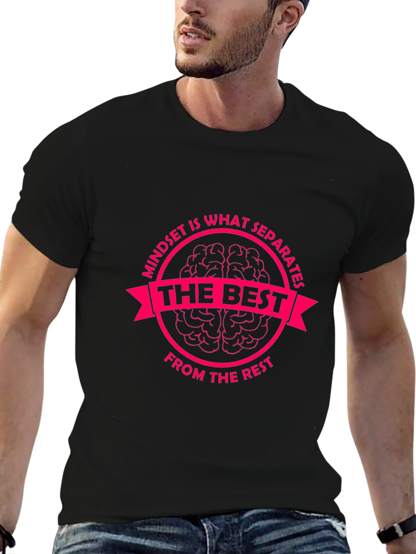 Mindset is What Separates Tee - Motivational Graphic T-Shirt