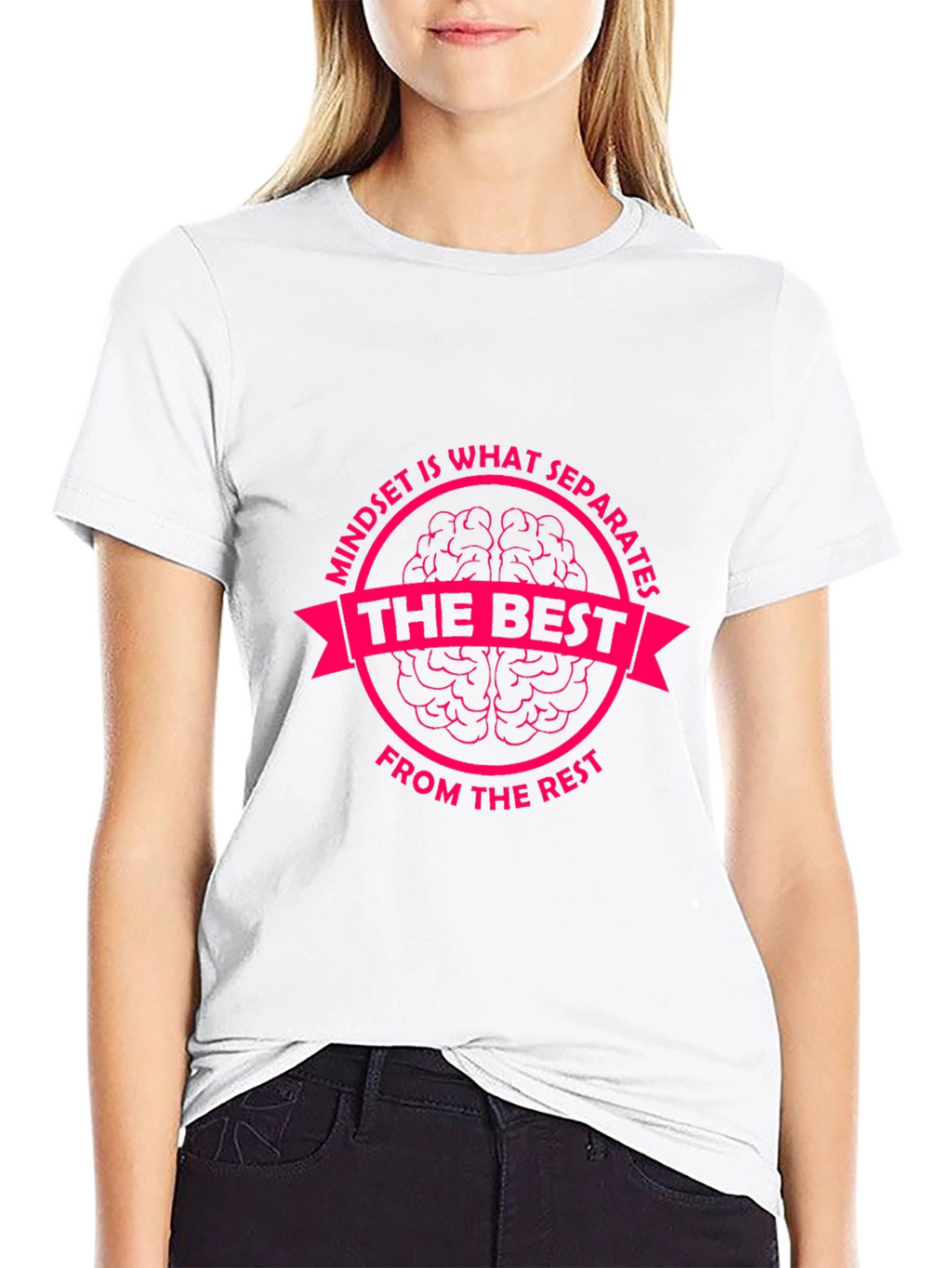 Mindset is What Separates Tee - Motivational Graphic T-Shirt