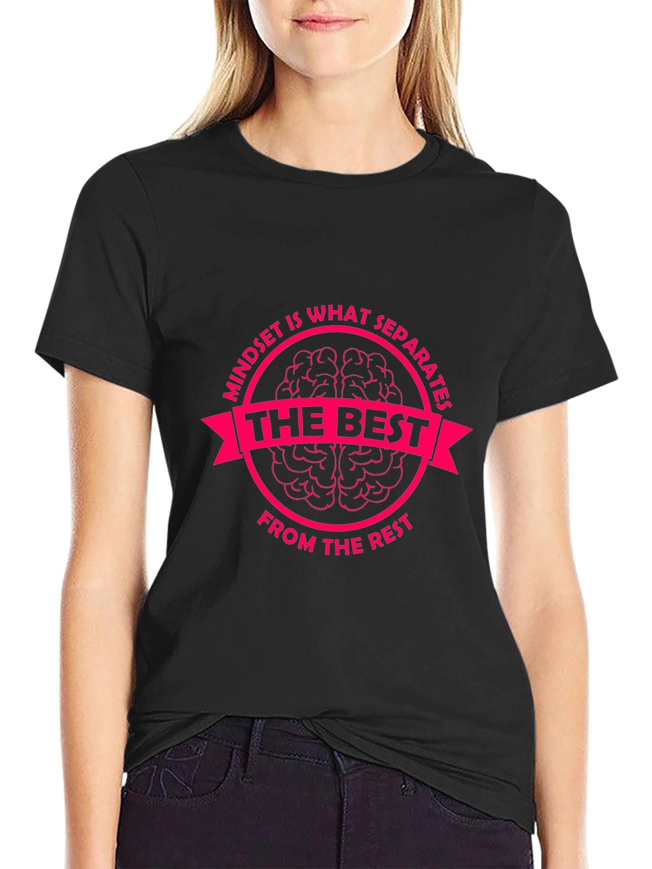Mindset is What Separates Tee - Motivational Graphic T-Shirt