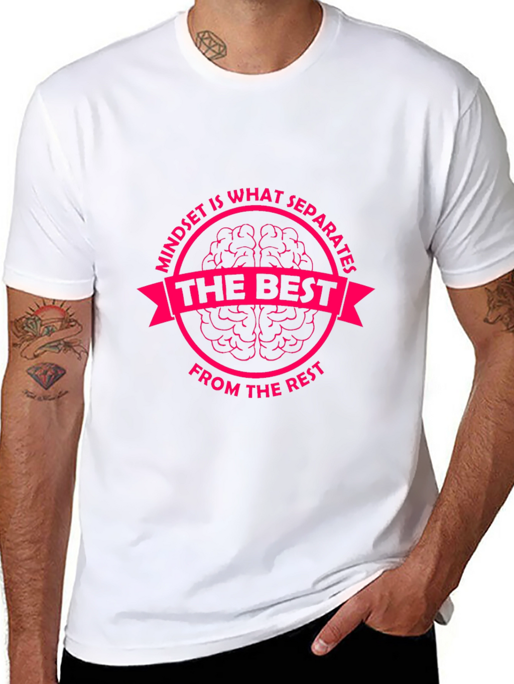 Mindset is What Separates Tee - Motivational Graphic T-Shirt