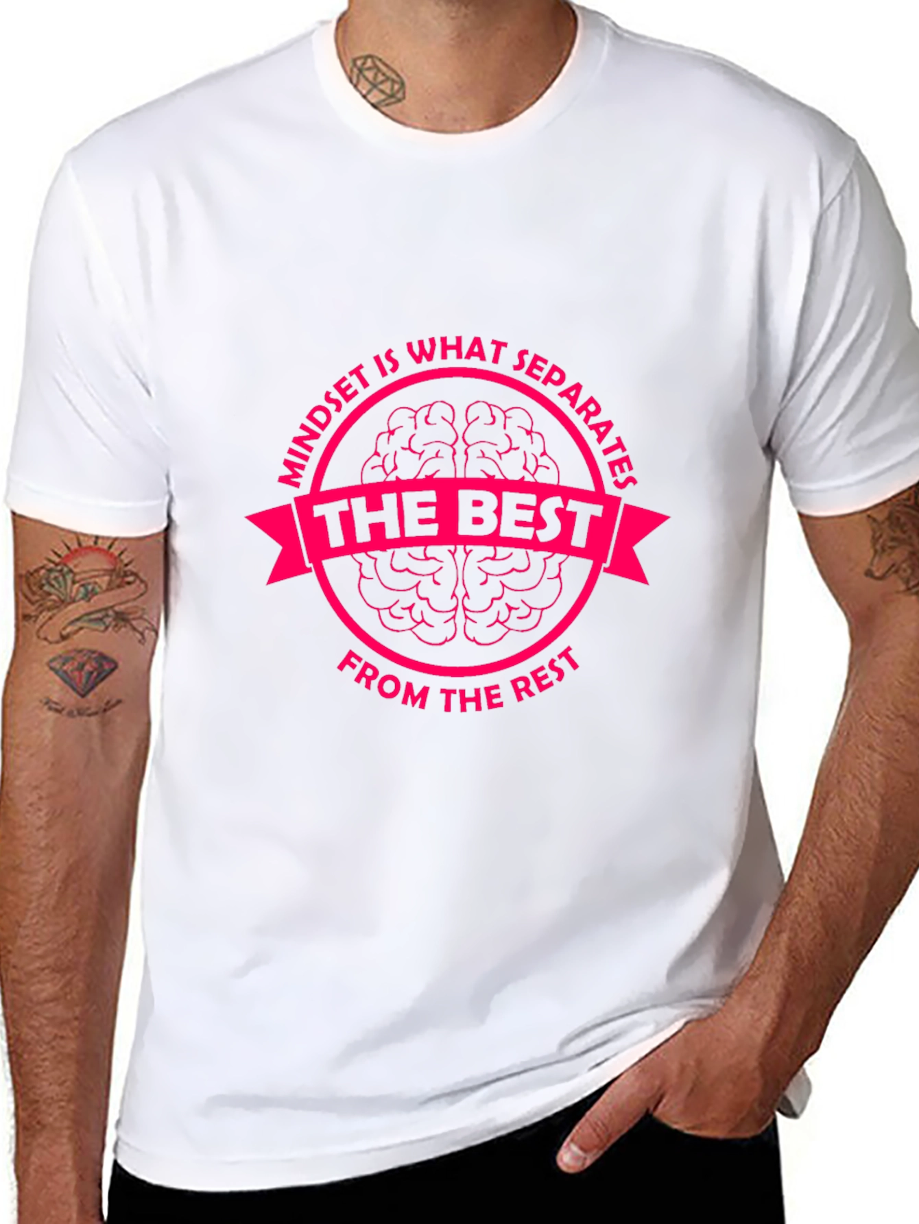 Mindset is What Separates Tee - Motivational Graphic T-Shirt