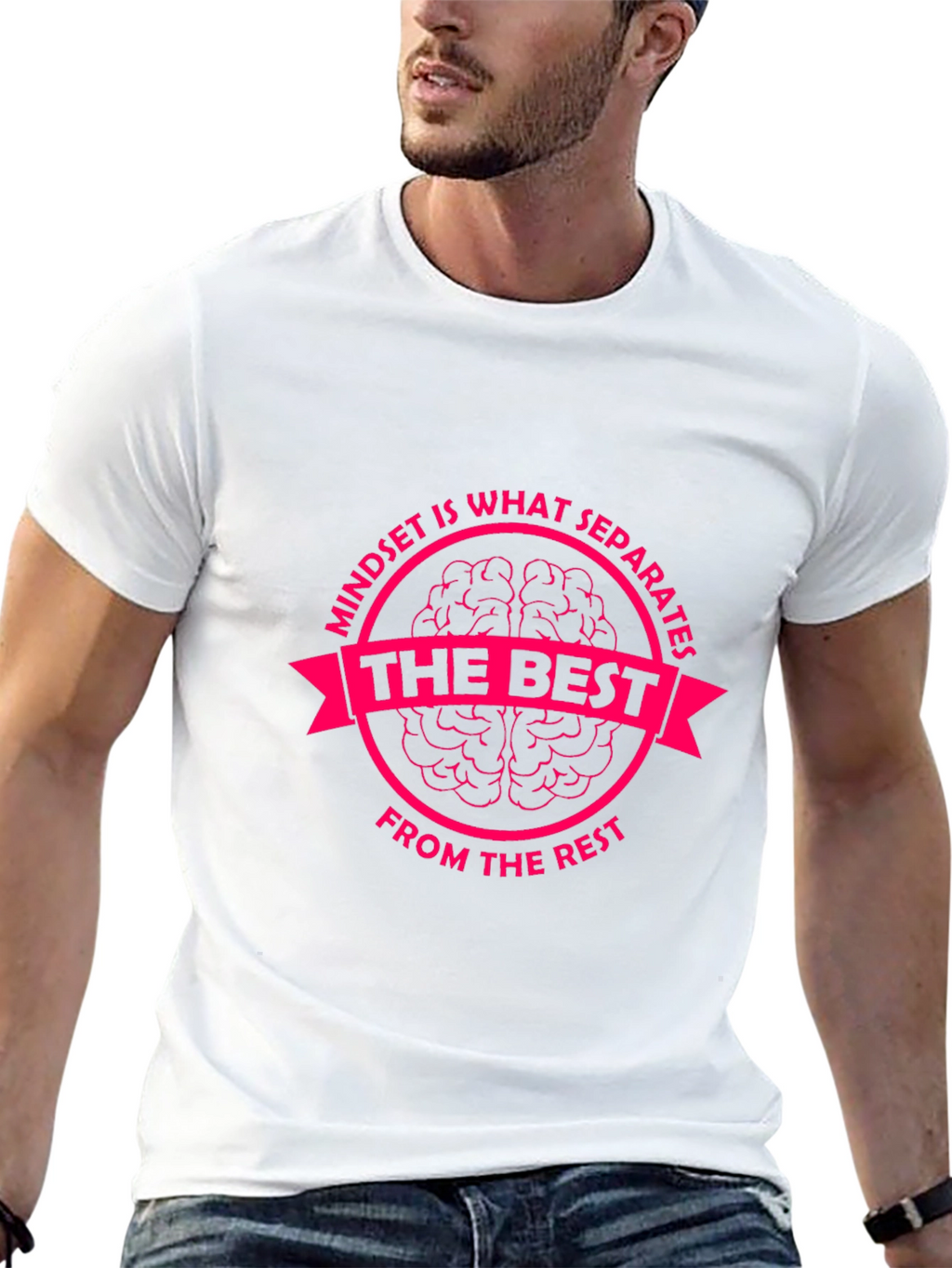Mindset is What Separates Tee - Motivational Graphic T-Shirt