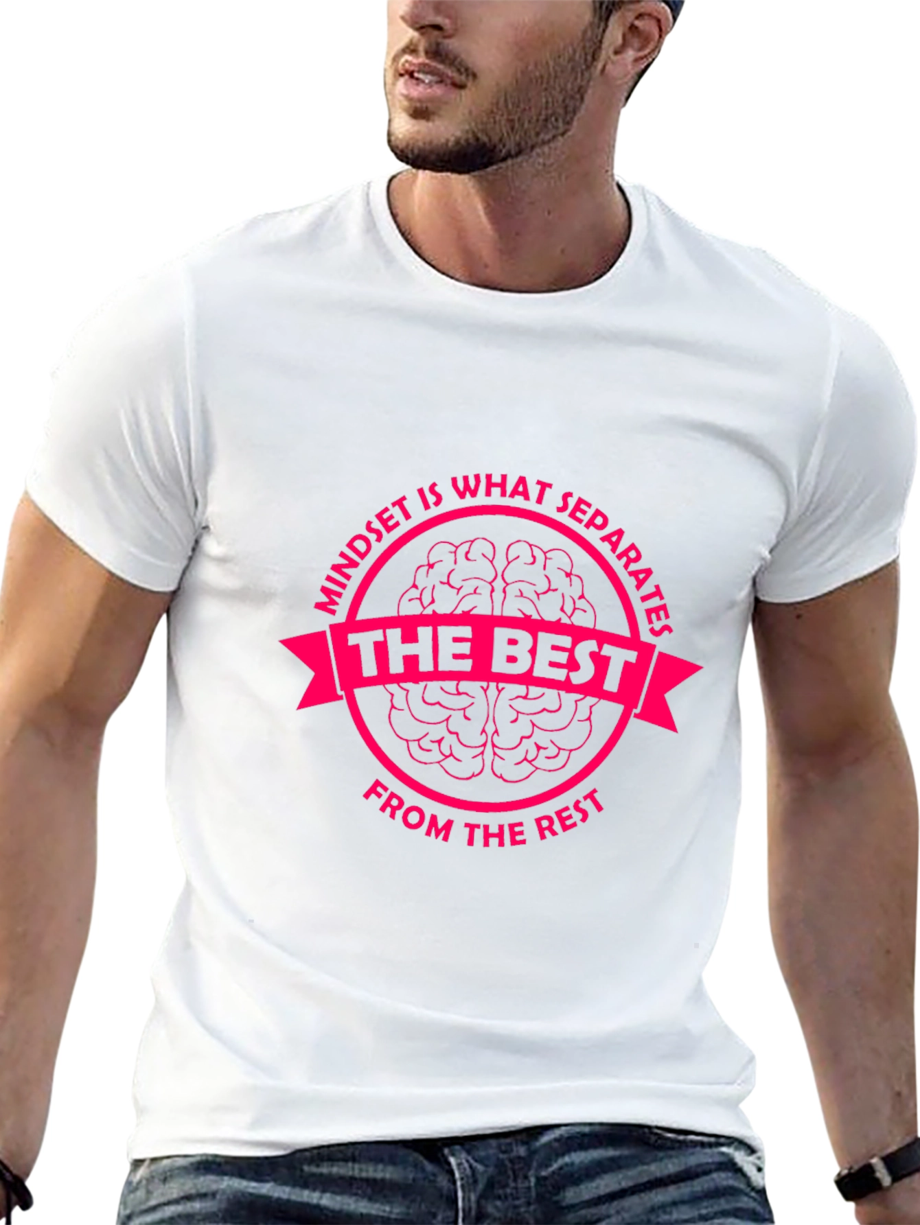 Mindset is What Separates Tee - Motivational Graphic T-Shirt