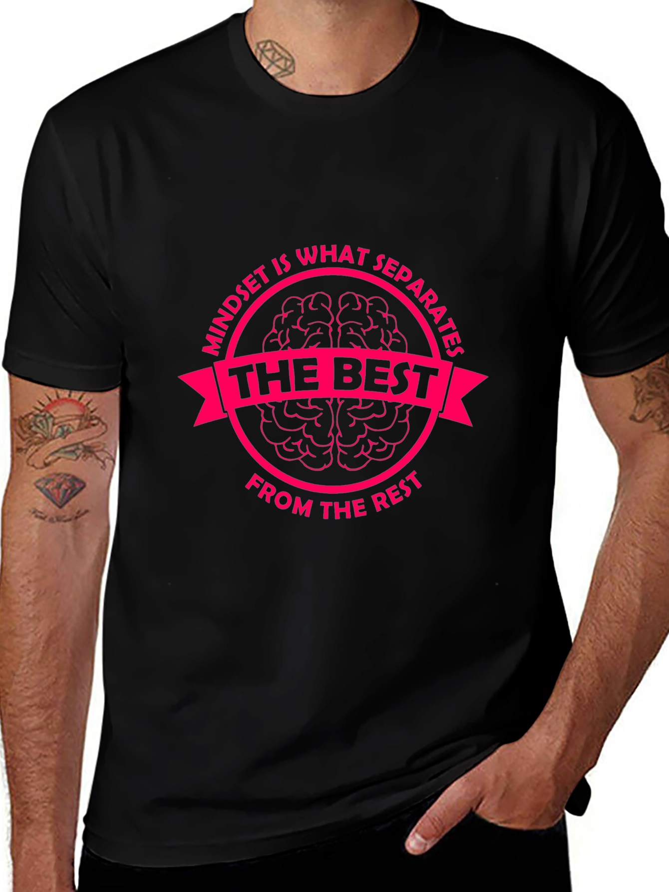 Mindset is What Separates Tee - Motivational Graphic T-Shirt