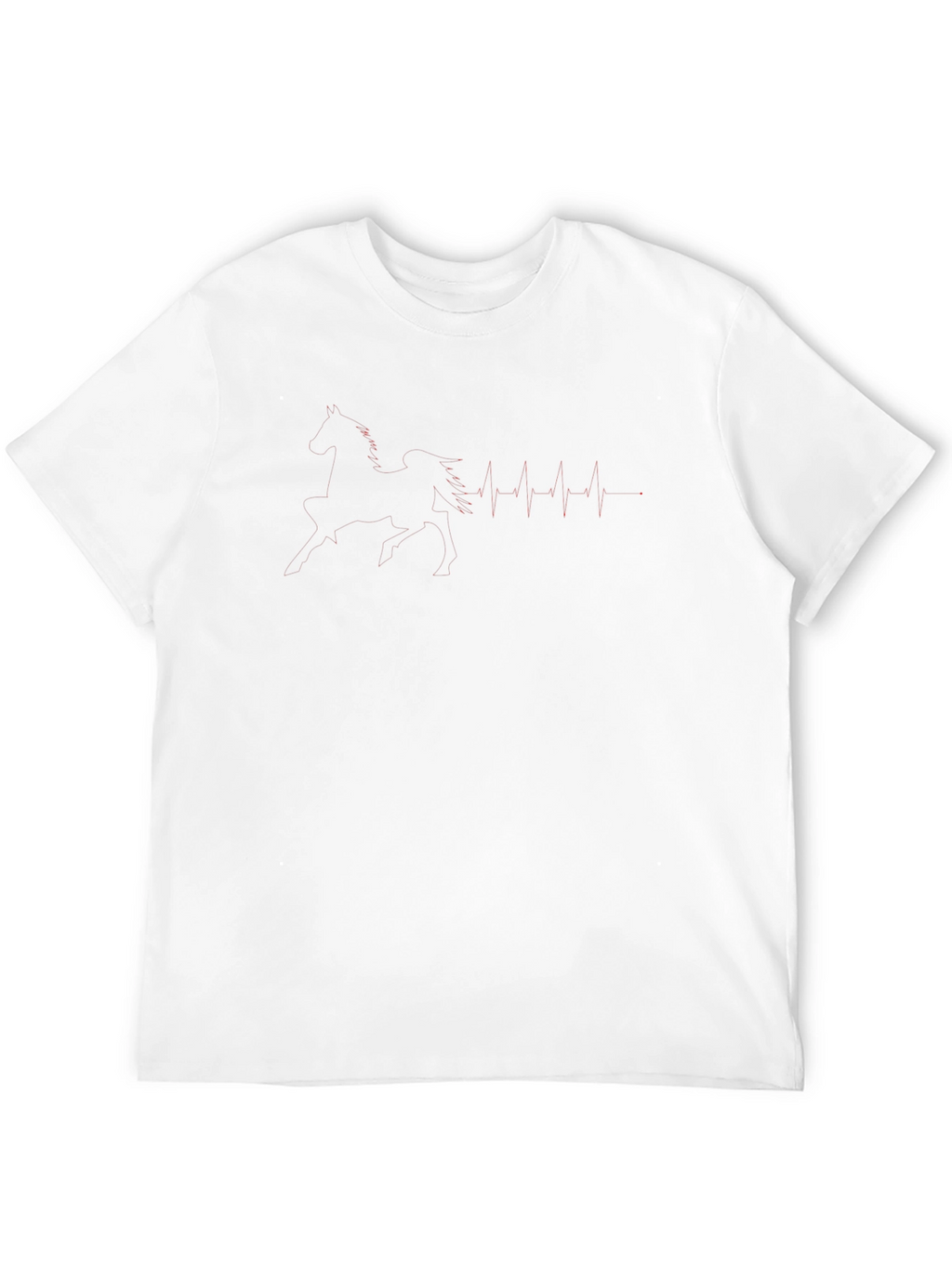 Black Graphic Tee - Heartbeat Design