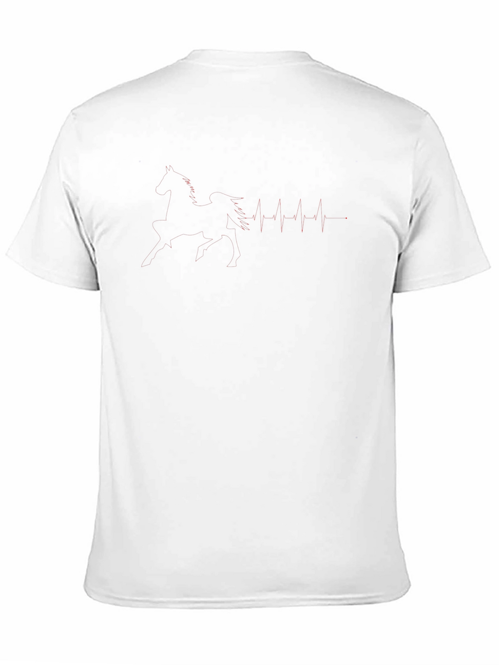 Black Graphic Tee - Heartbeat Design