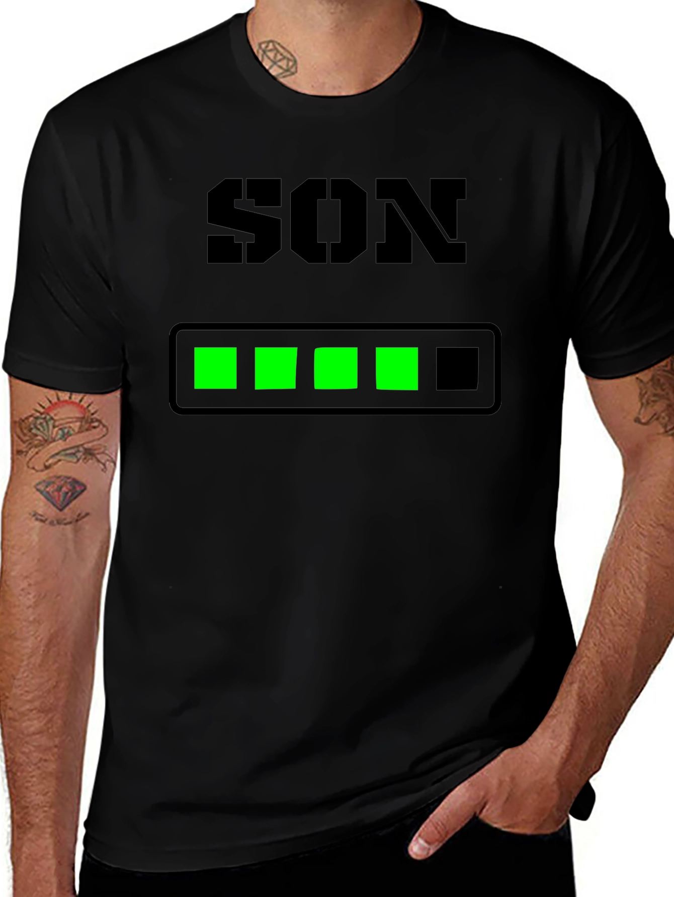 Son Loading Bar T-Shirt - Gamer Dad Tee