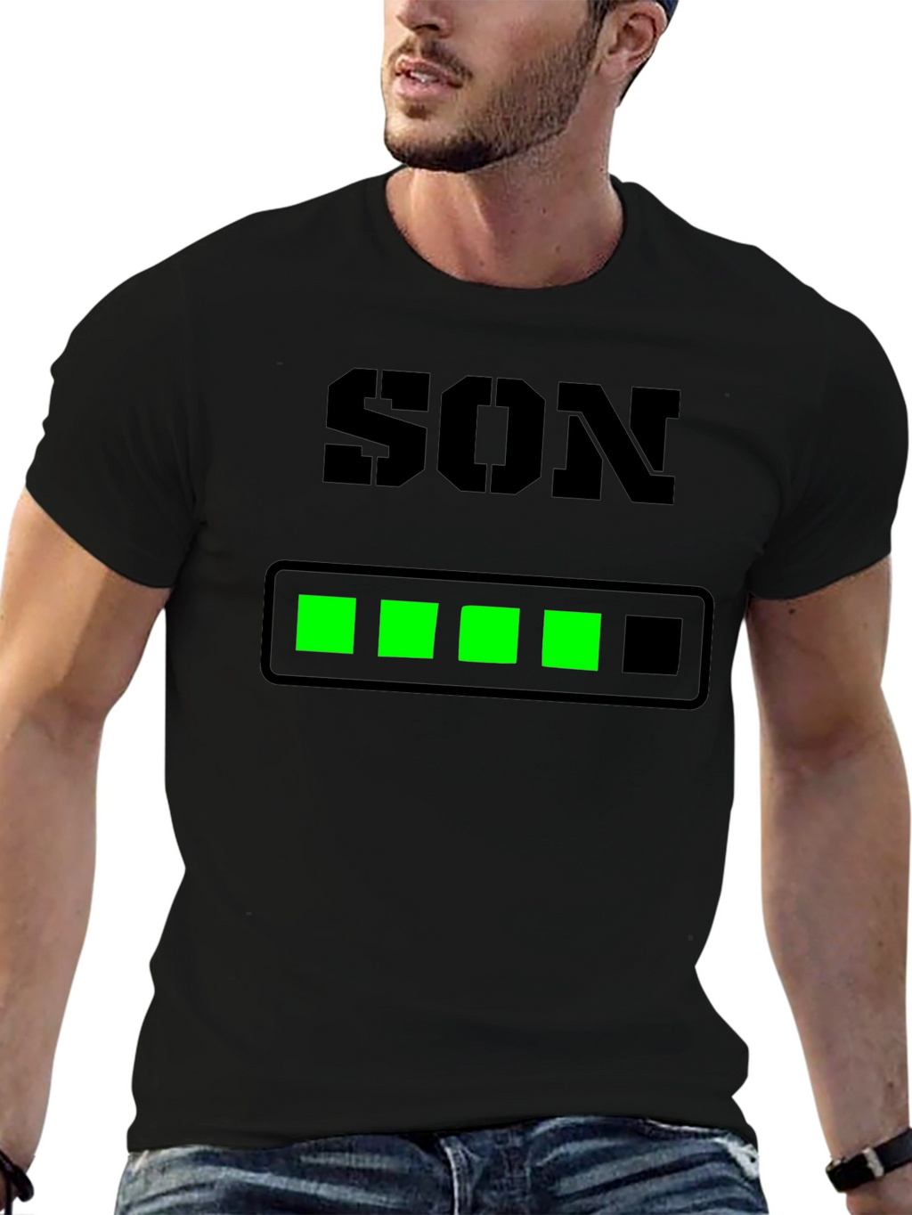 Son Loading Bar T-Shirt - Gamer Dad Tee