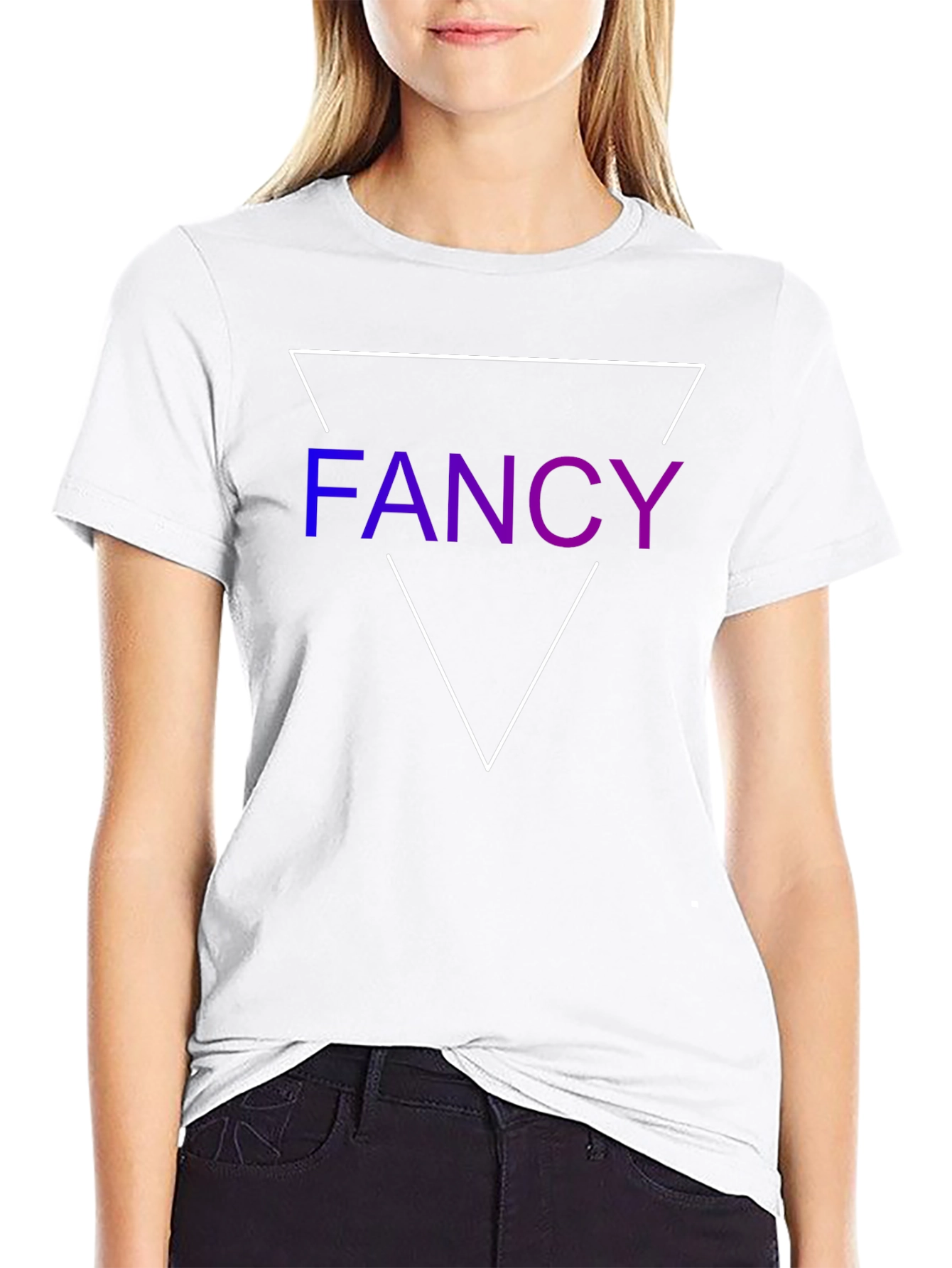 Fancy Triangle Graphic Tee - Trendy Style