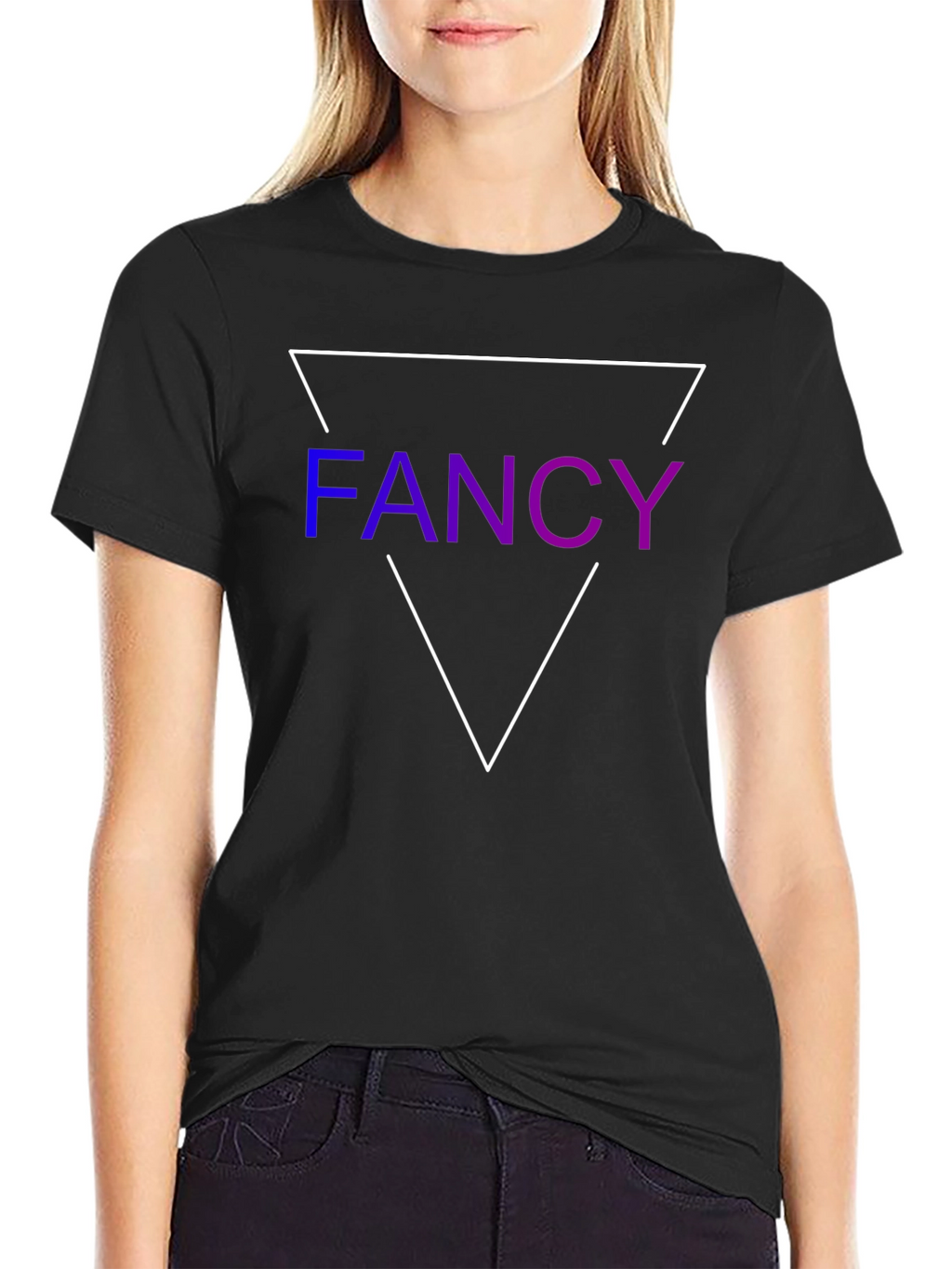 Fancy Triangle Graphic Tee - Trendy Style