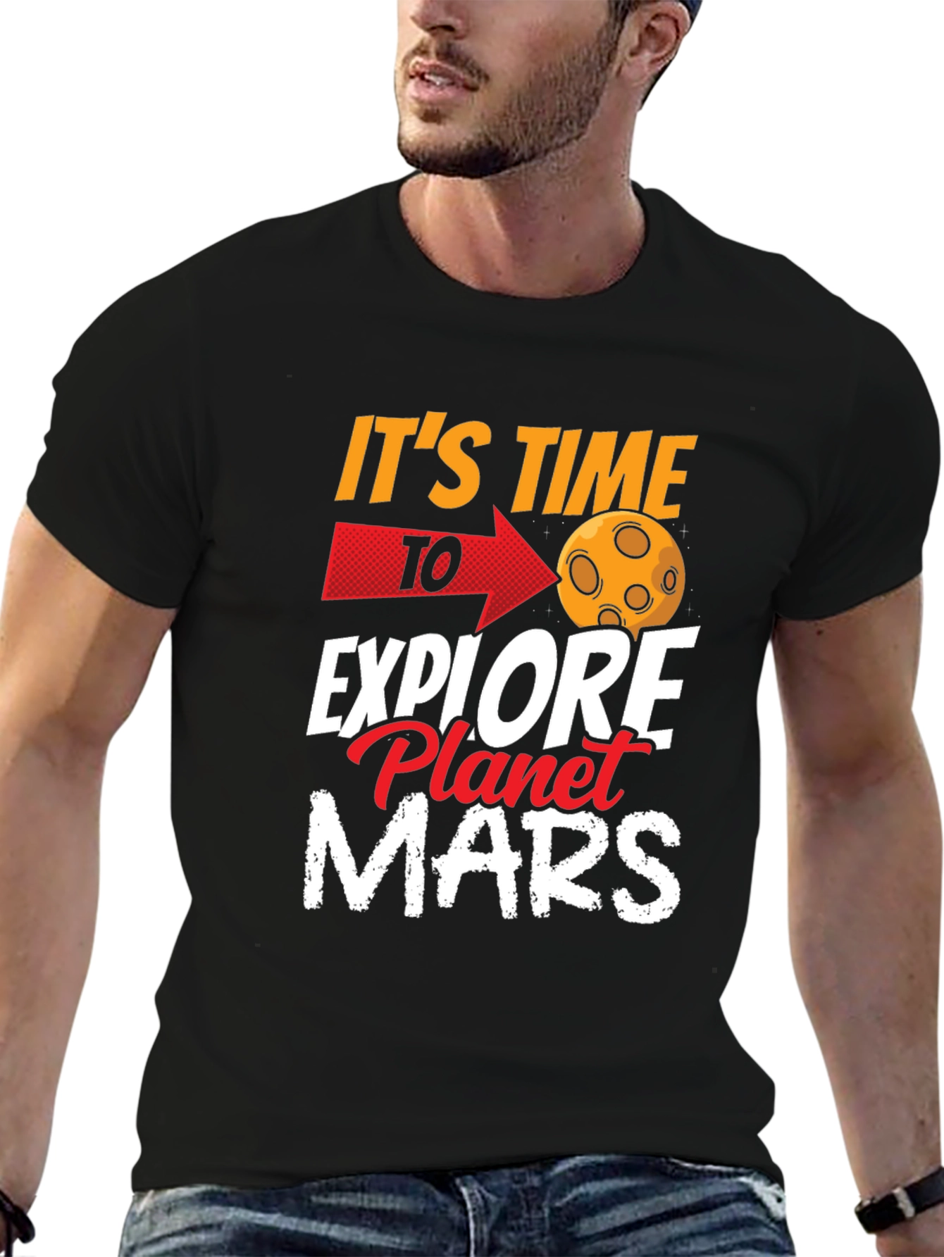 Explore Planet Mars Graphic T-Shirt