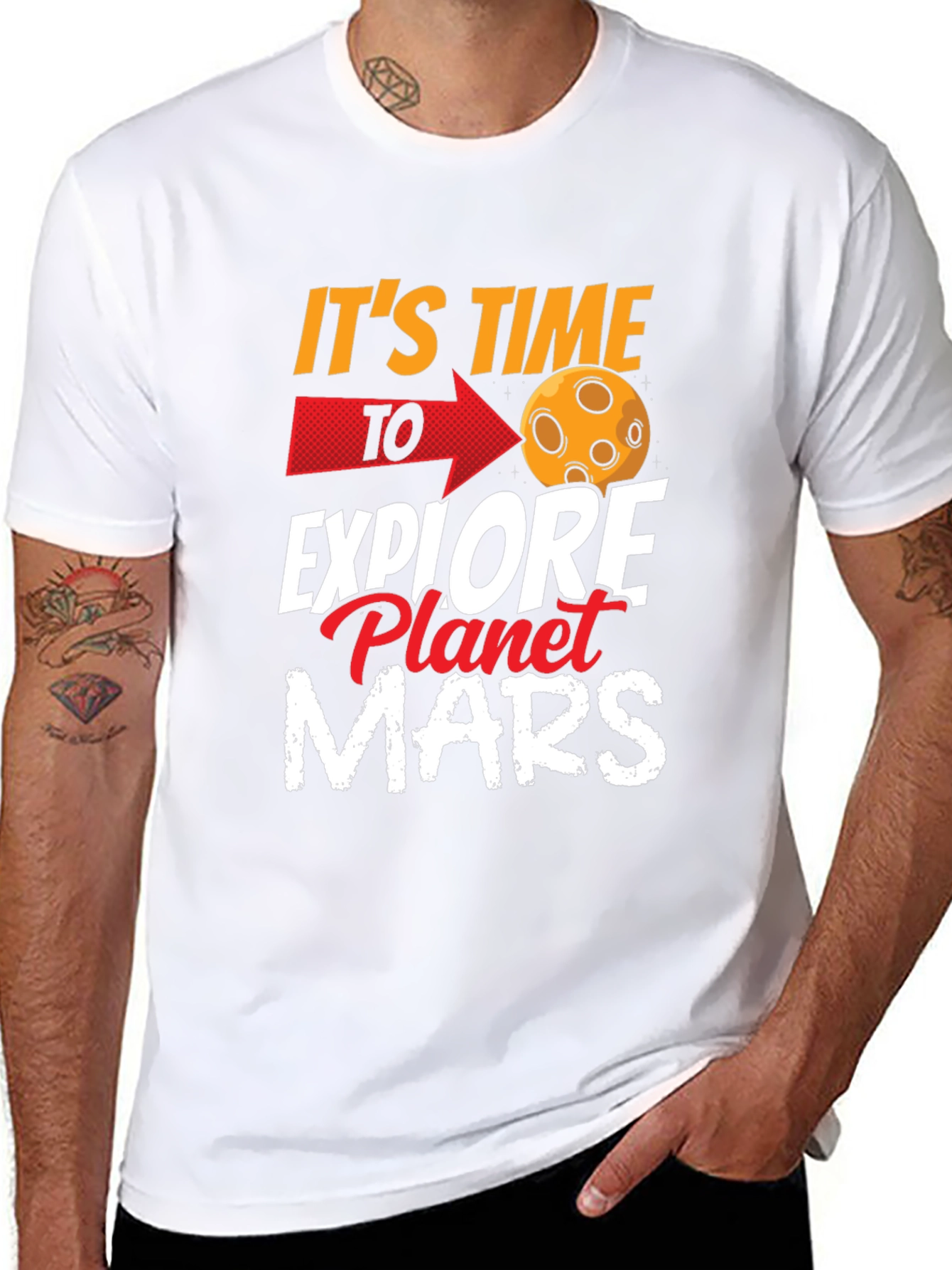 Explore Planet Mars Graphic T-Shirt