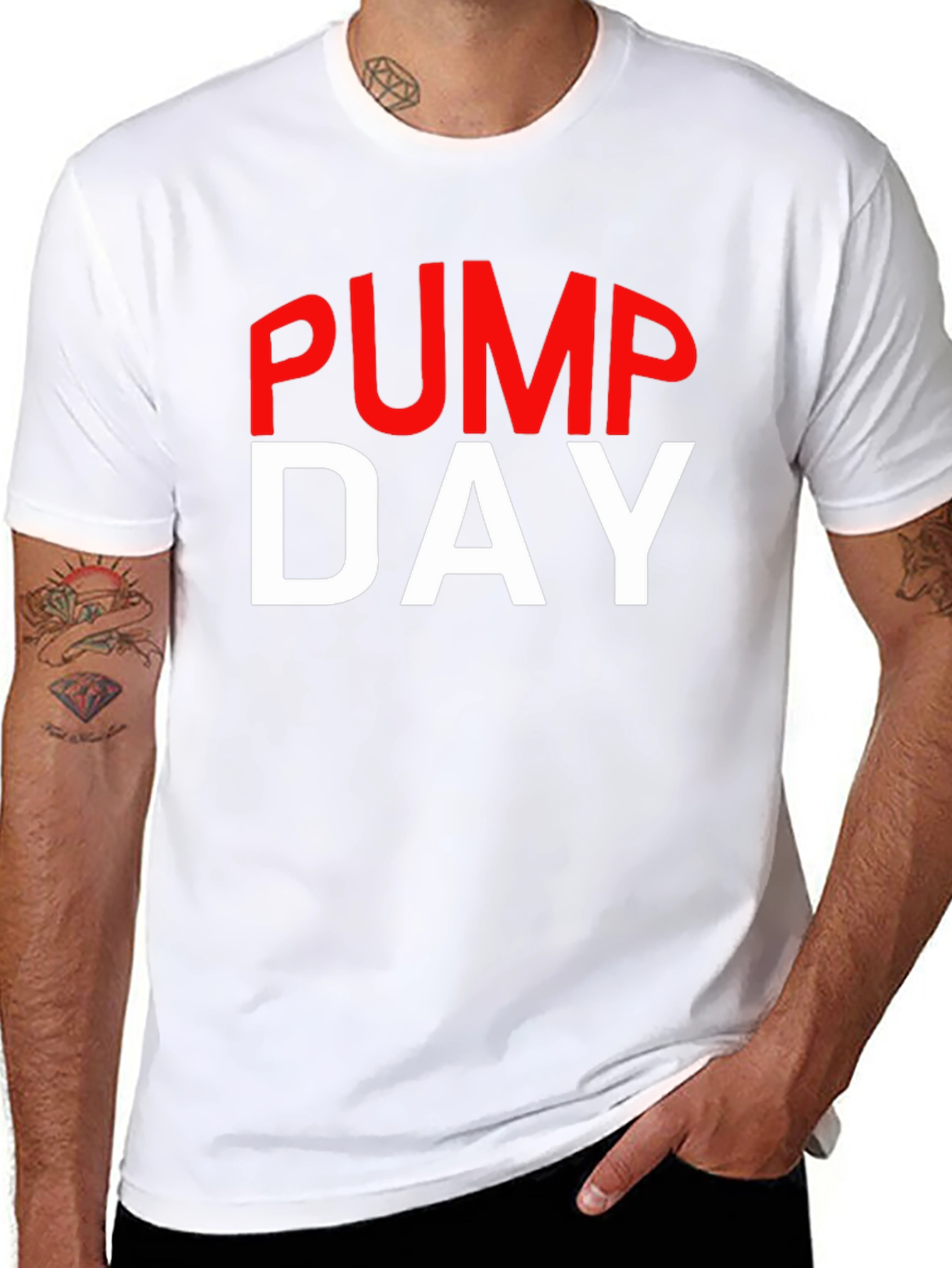 Pump Day Gym Workout T-Shirt - Black