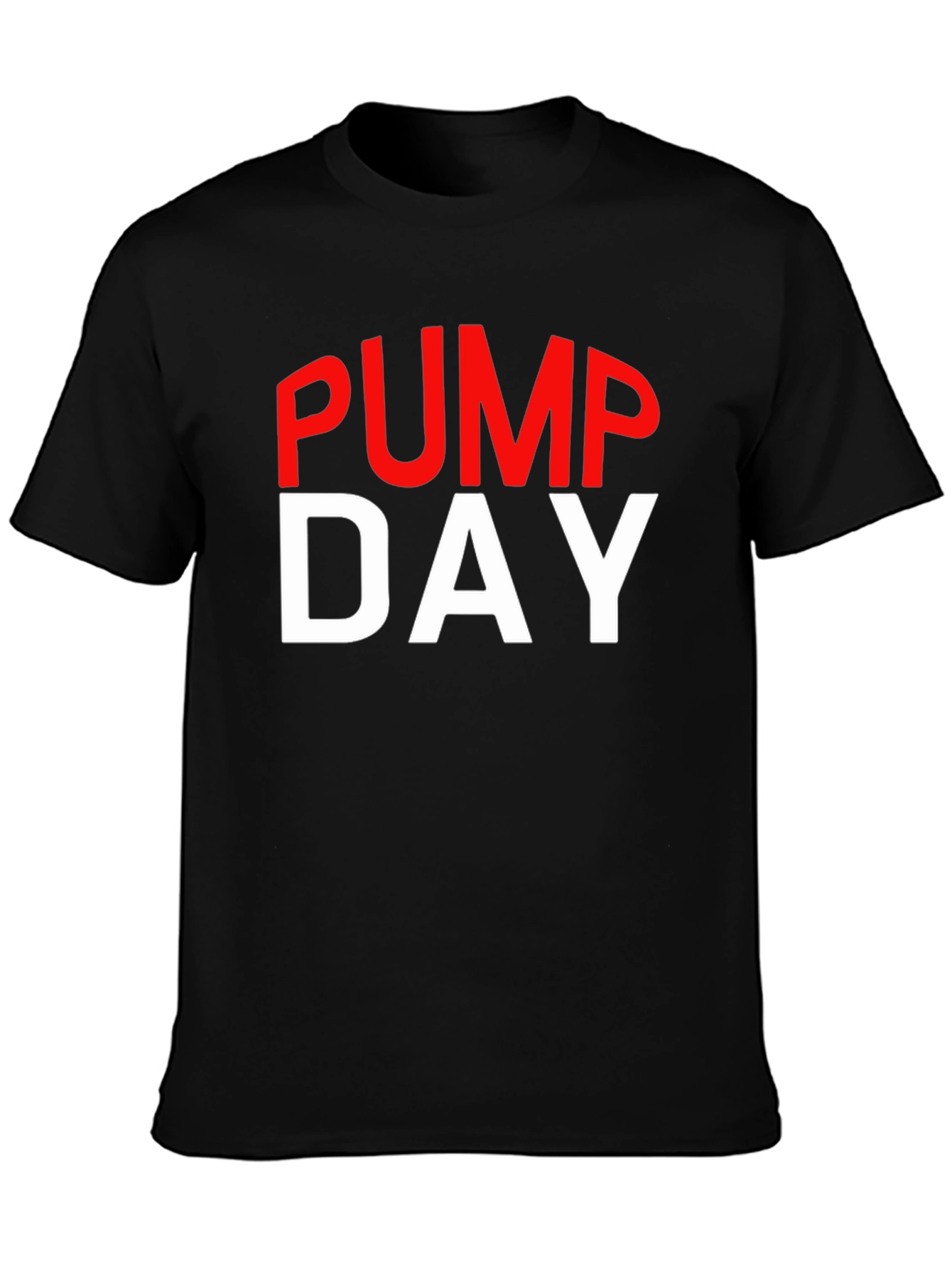 Pump Day Gym Workout T-Shirt - Black