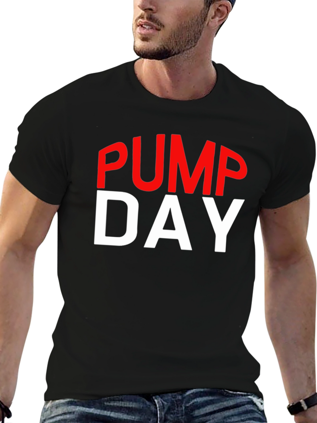 Pump Day Gym Workout T-Shirt - Black
