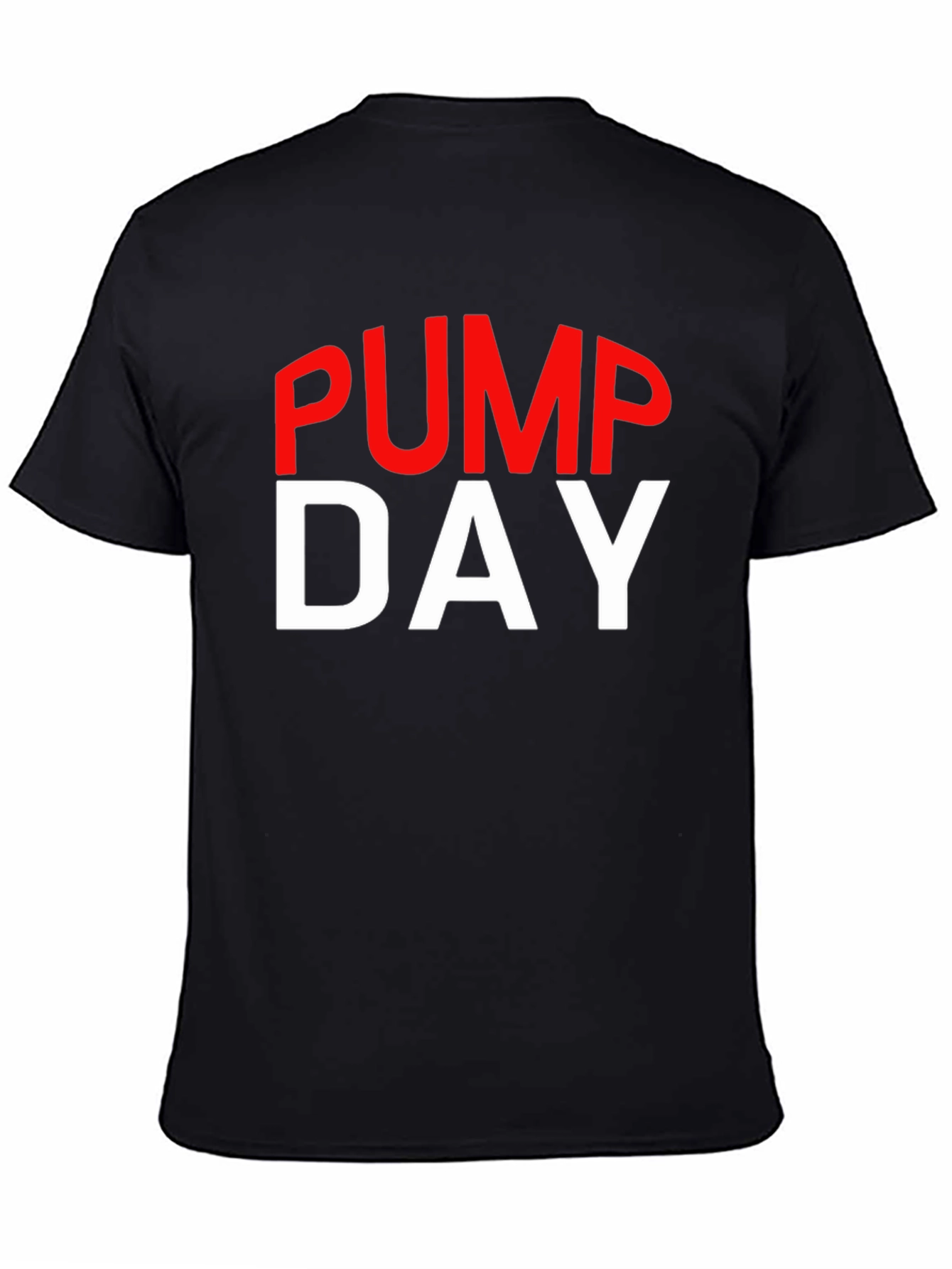 Pump Day Gym Workout T-Shirt - Black