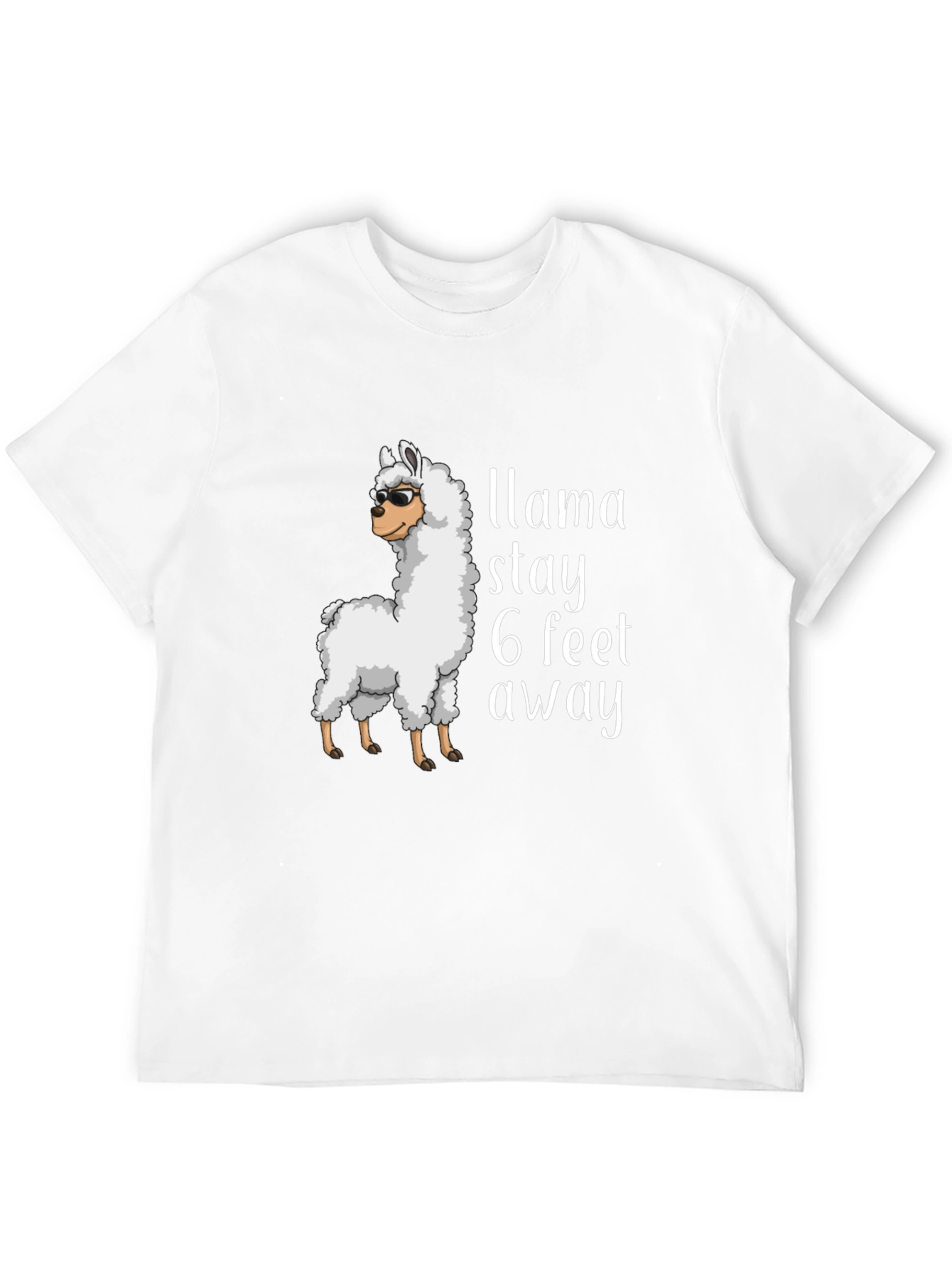 Llama Stay Away Graphic Tee - Black T-Shirt
