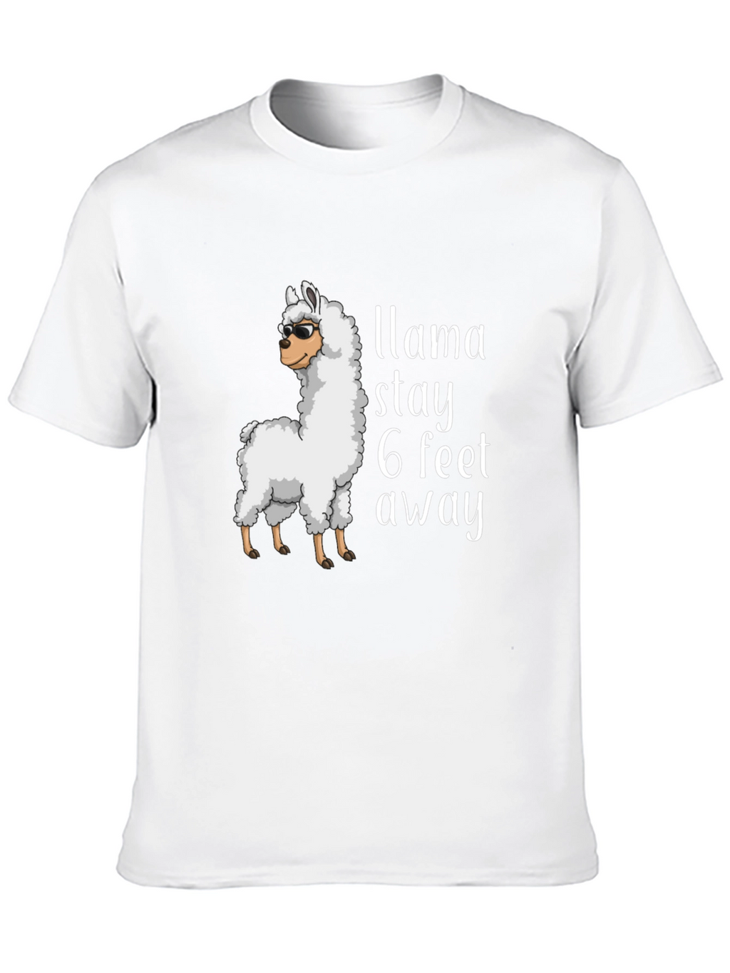 Llama Stay Away Graphic Tee - Black T-Shirt
