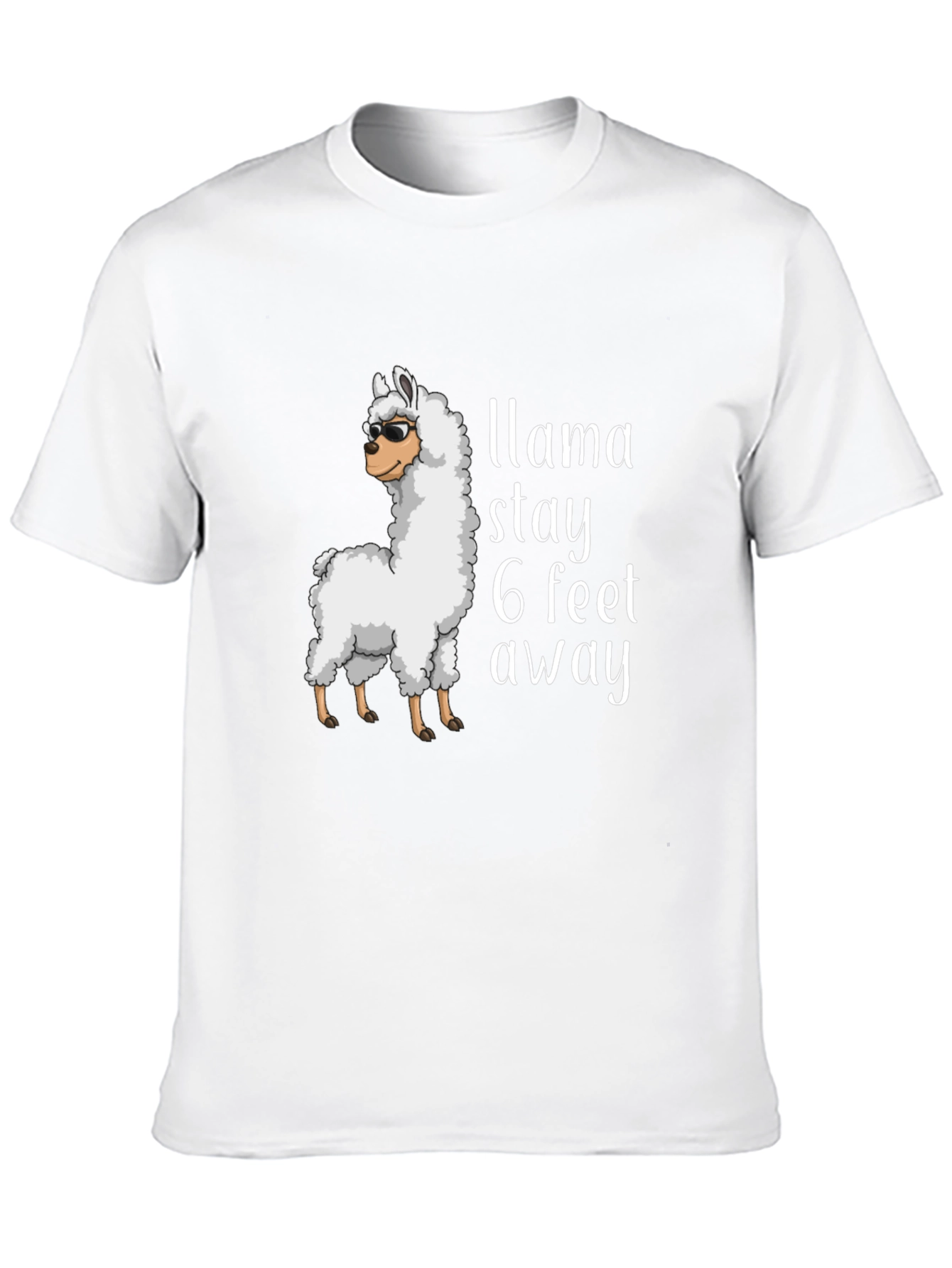 Llama Stay Away Graphic Tee - Black T-Shirt