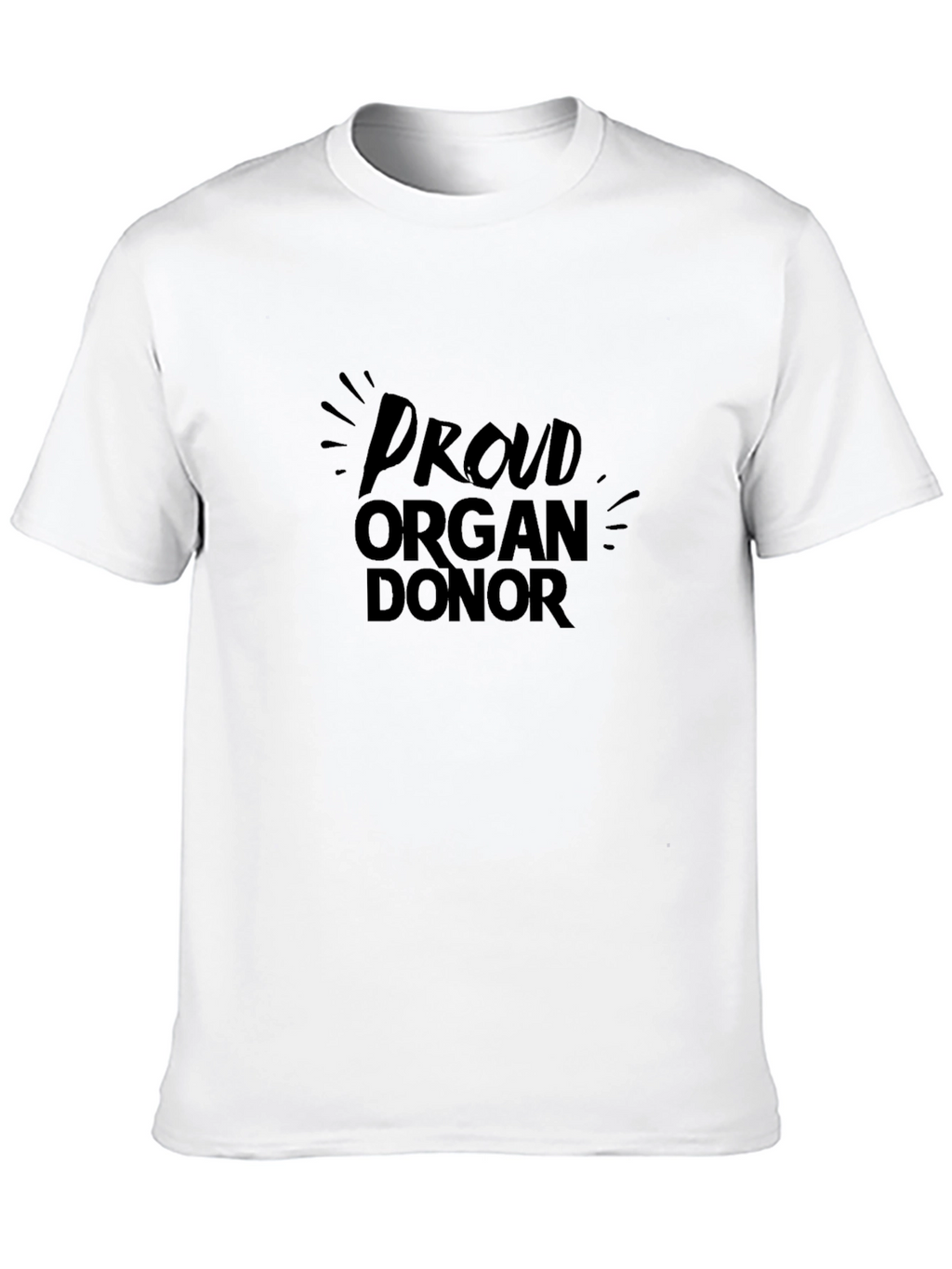 Proud Organ Donor Black T-Shirt