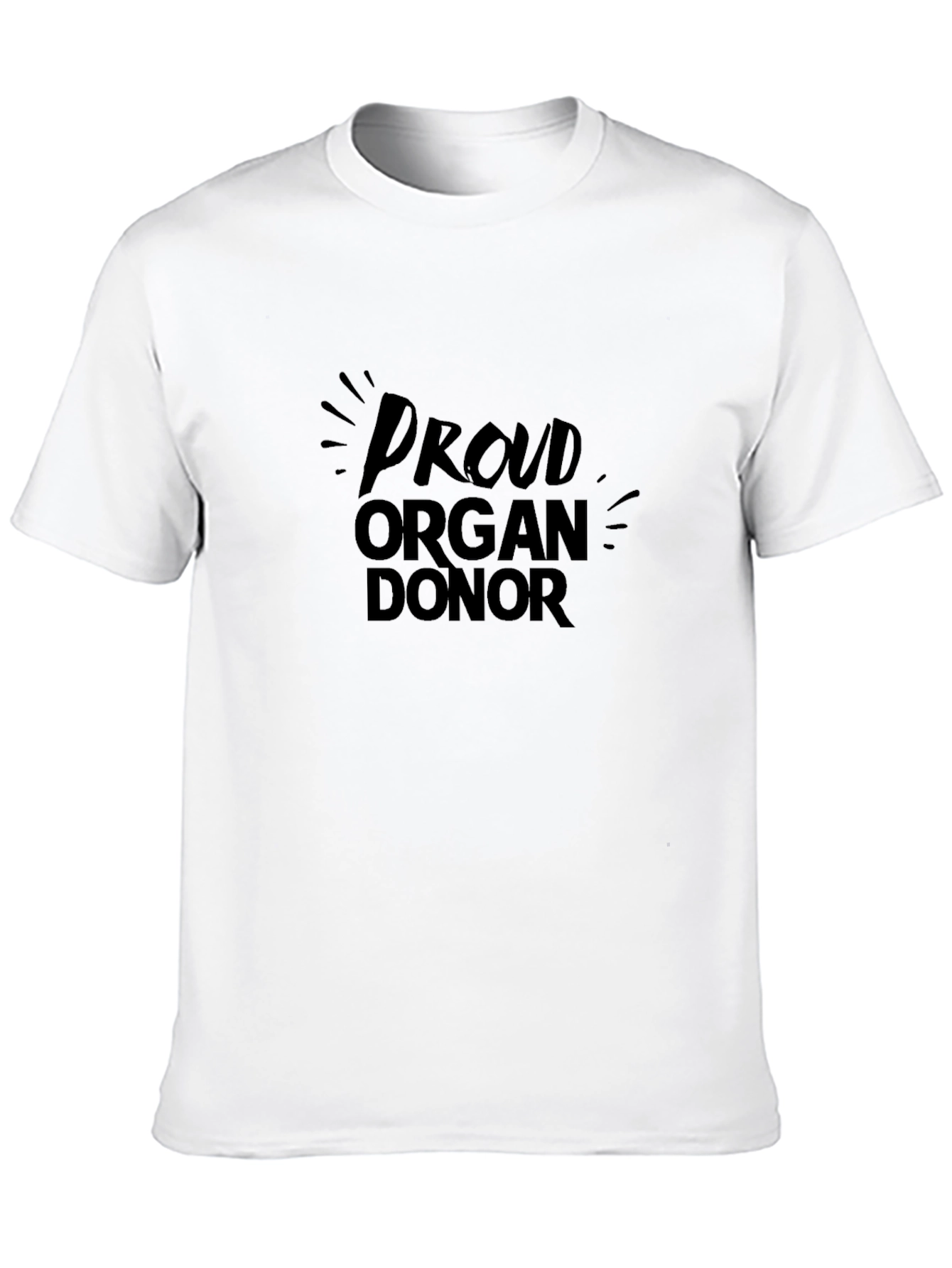 Proud Organ Donor Black T-Shirt